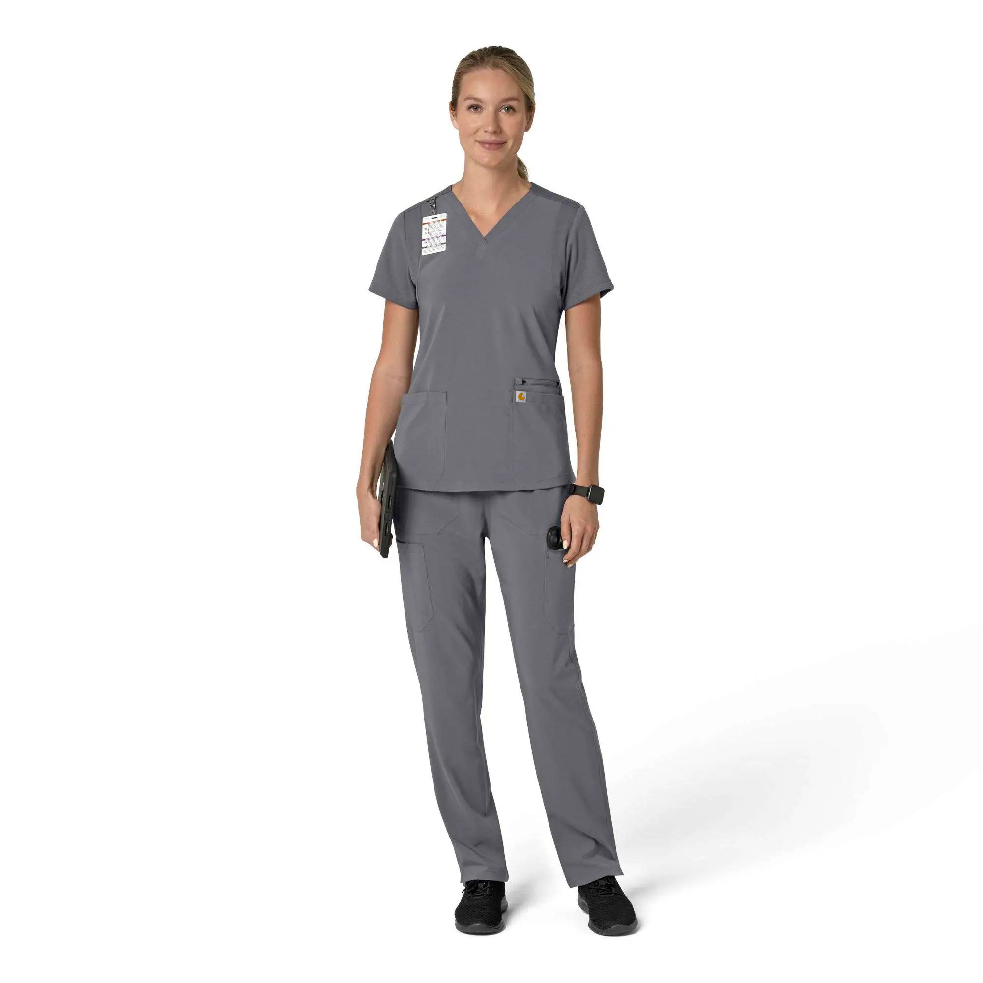 Women's Force Cross-Flex Flex Panel V-Neck Scrub Top
