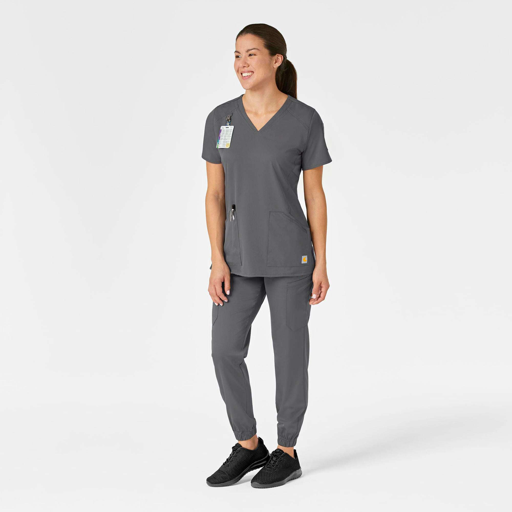 Women's Force Liberty Twill V-Neck Scrub Top