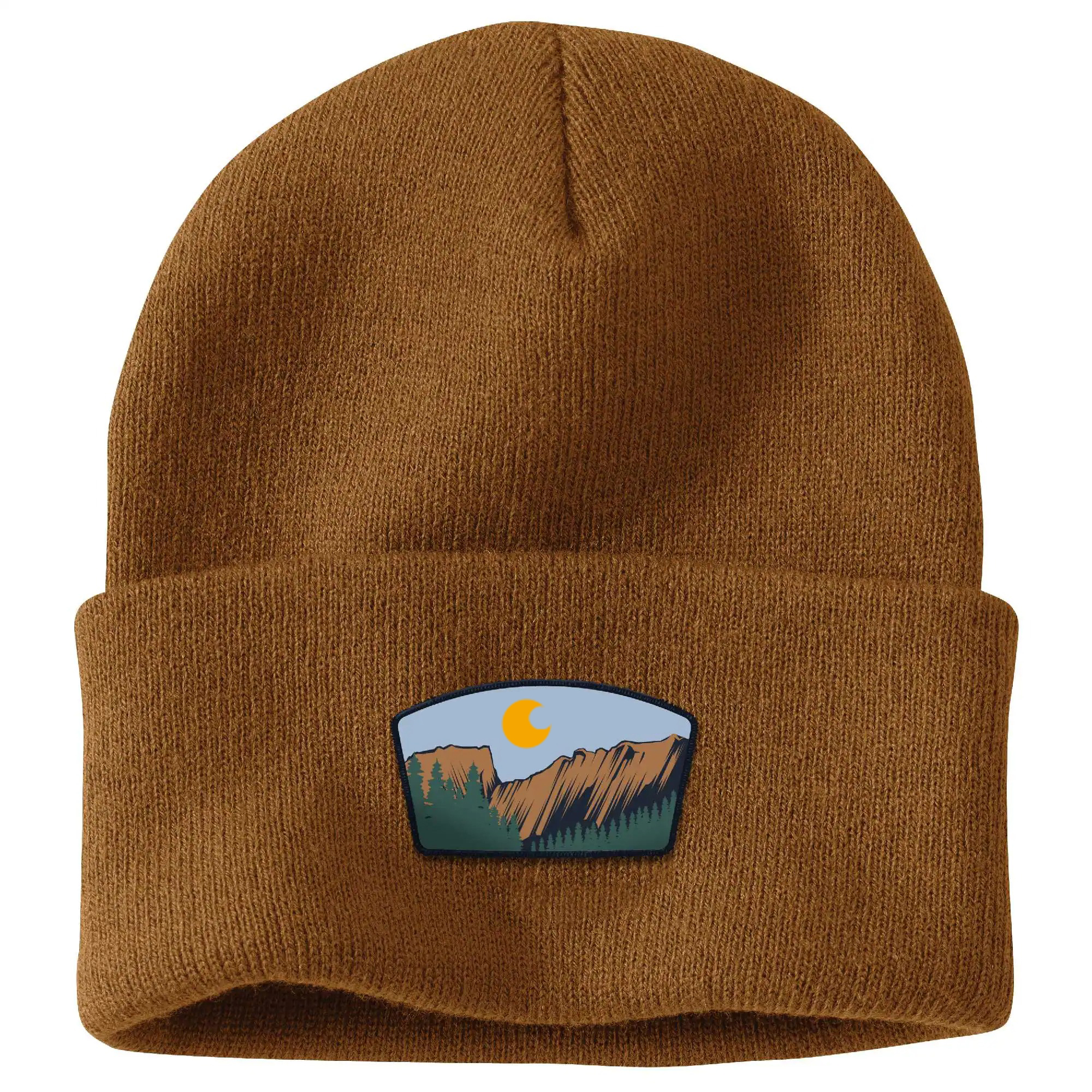 Knit Cuffed Rocky Mountain National Park Patch Beanie