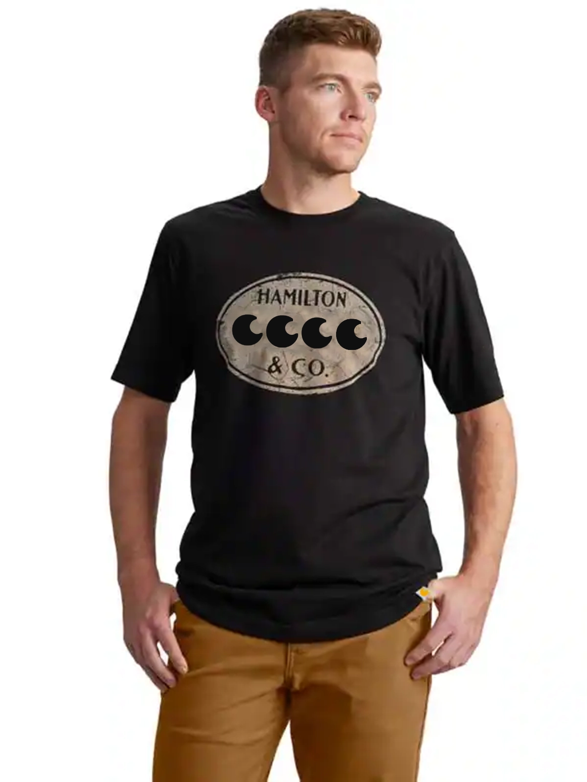 Relaxed Fit Lightweight Short-Sleeve Hamilton Graphic T-Shirt