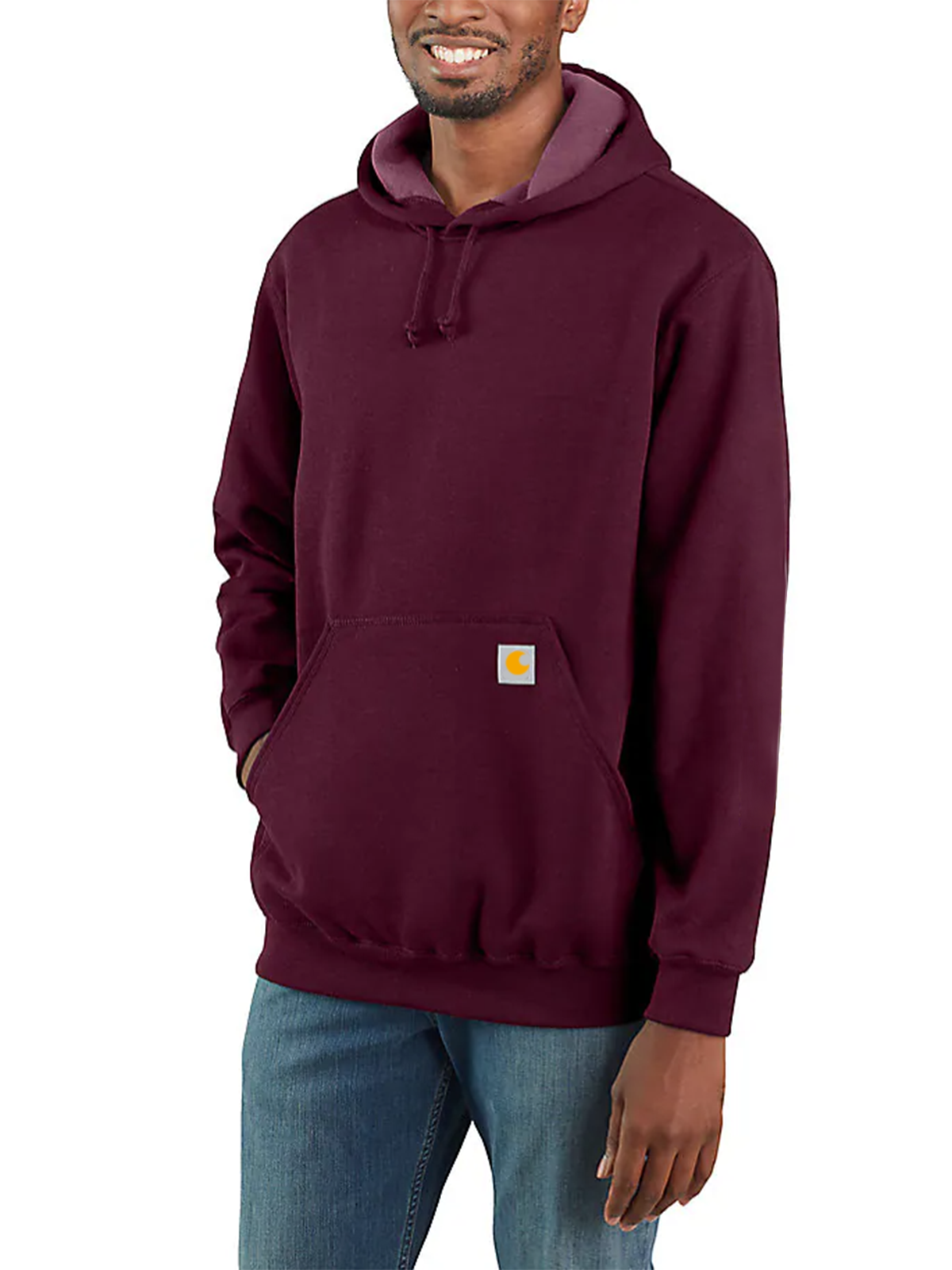 Loose Fit Midweight Logo Sleeve Graphic Hoodie