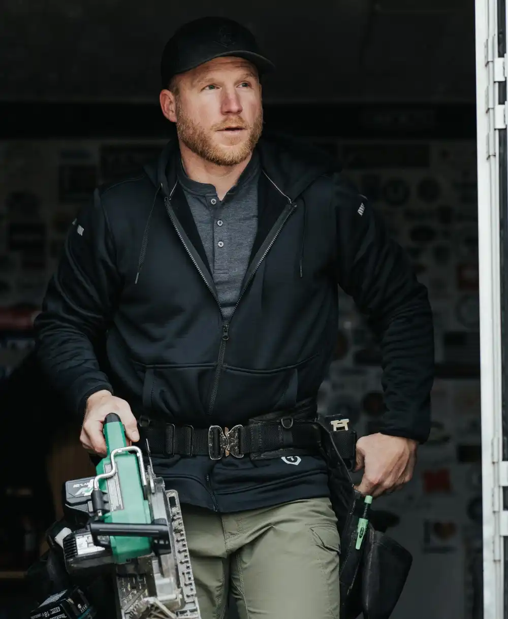 M2 Grid Zip Up Hoodie