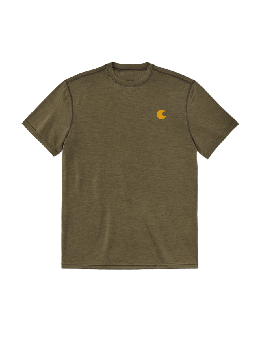 WOOL SHORT SLEEVE CREWNECK