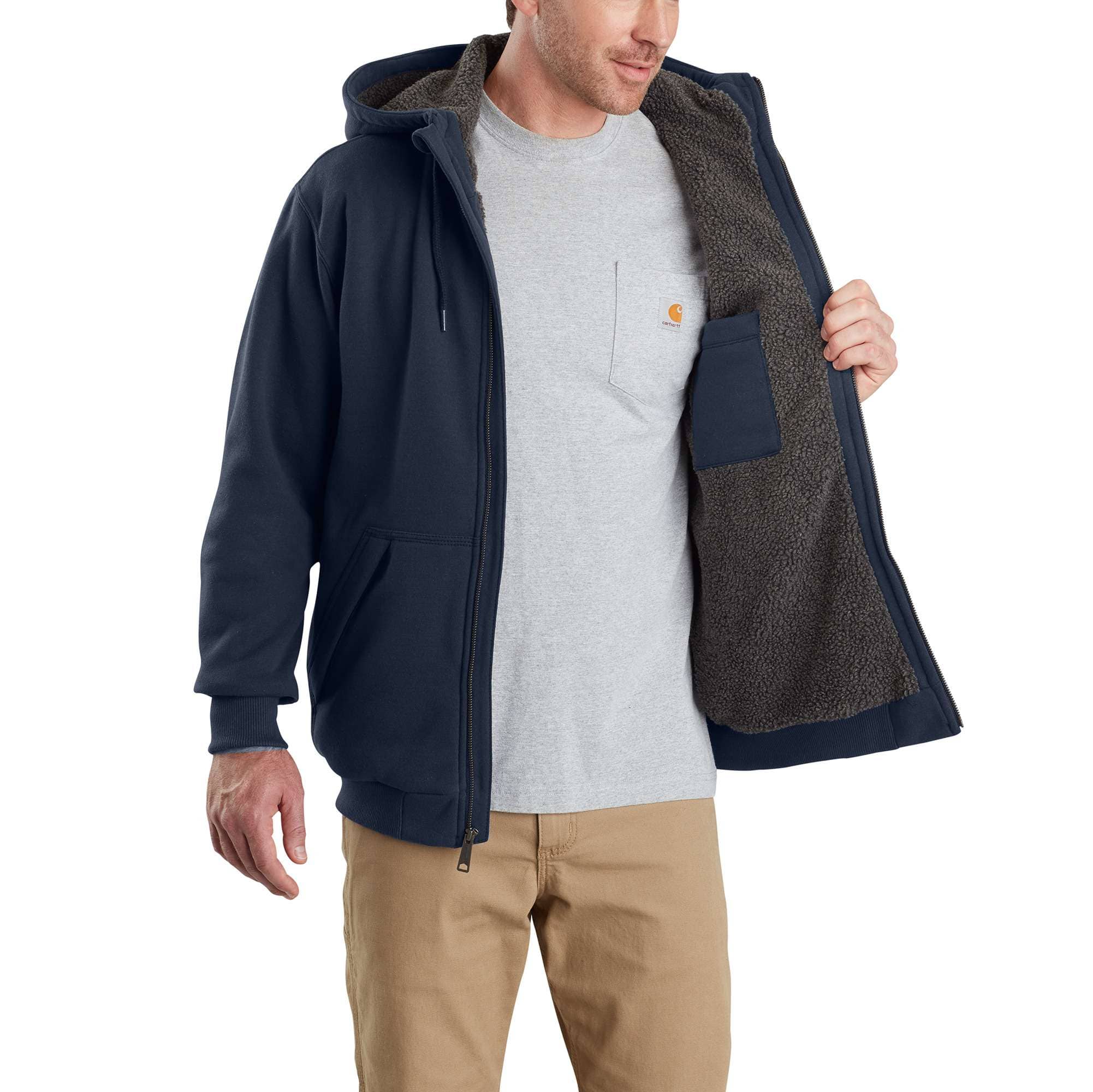 Rain Defender Relaxed Fit Midweight Sherpa-Lined Full-Zip Sweatshirt