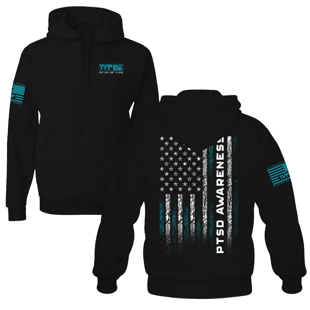 PTSD Awareness Flag - Hoodie