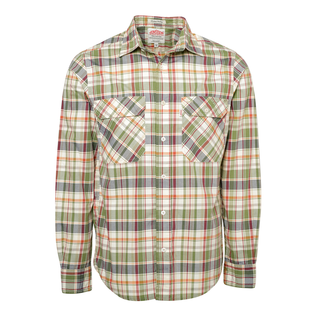 100% Cotton Yarn Dye Long Sleeve Shirt