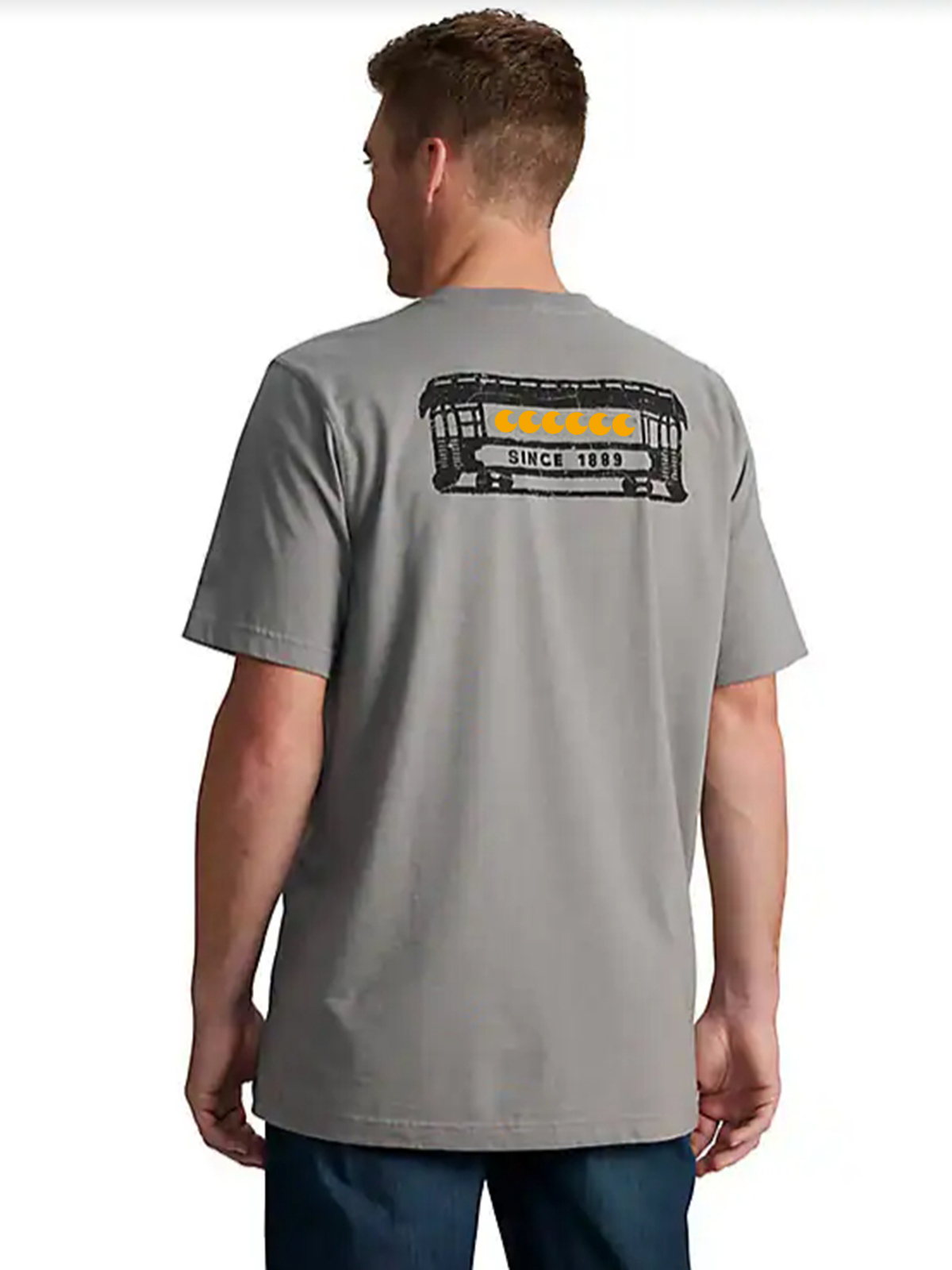 Relaxed Fit Lightweight Short-Sleeve Pocket Street Car Graphic T-Shirt