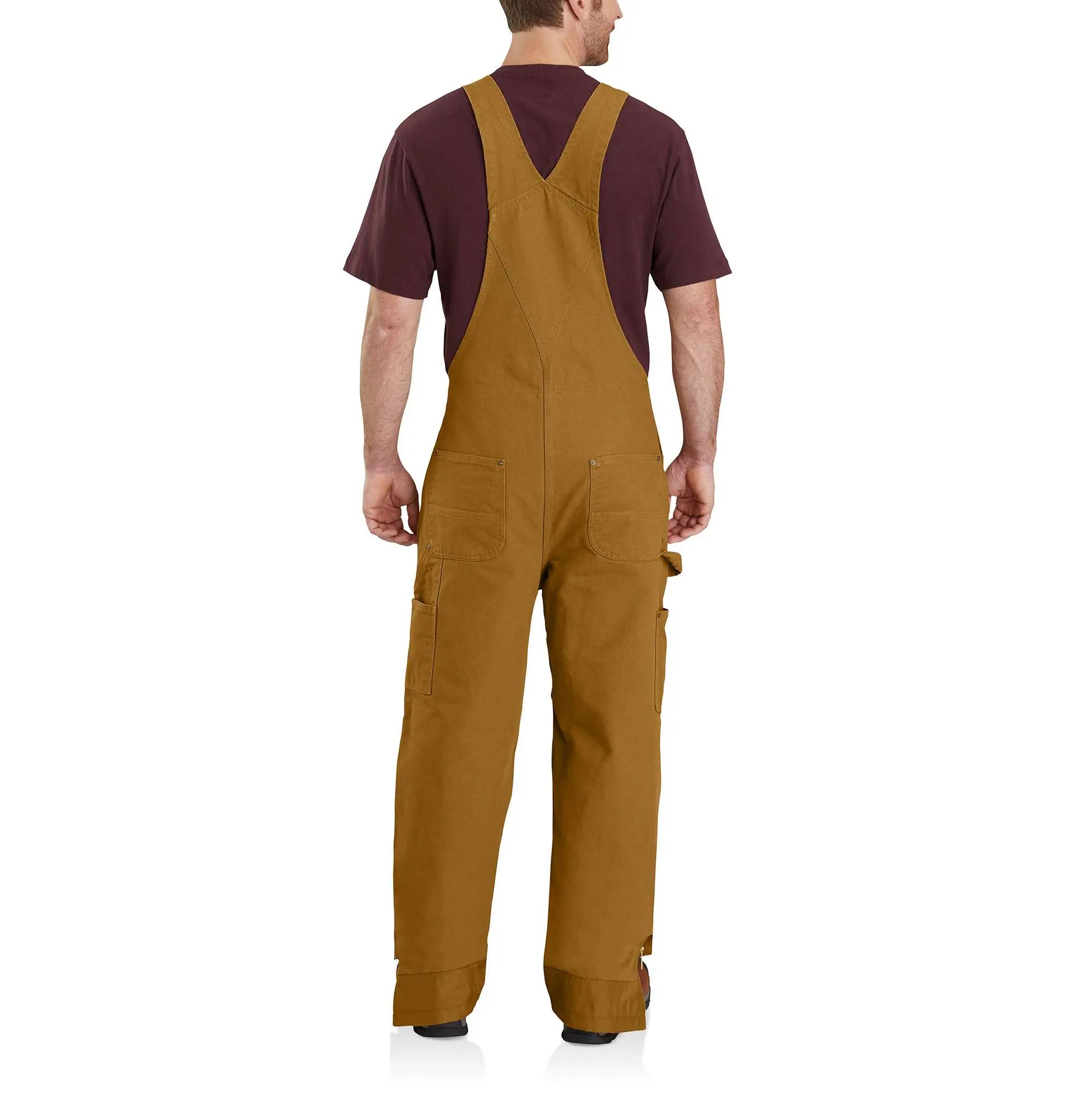 Men's Insulated Bib Overall - Loose Fit - Duck - 3 Warmest Rating