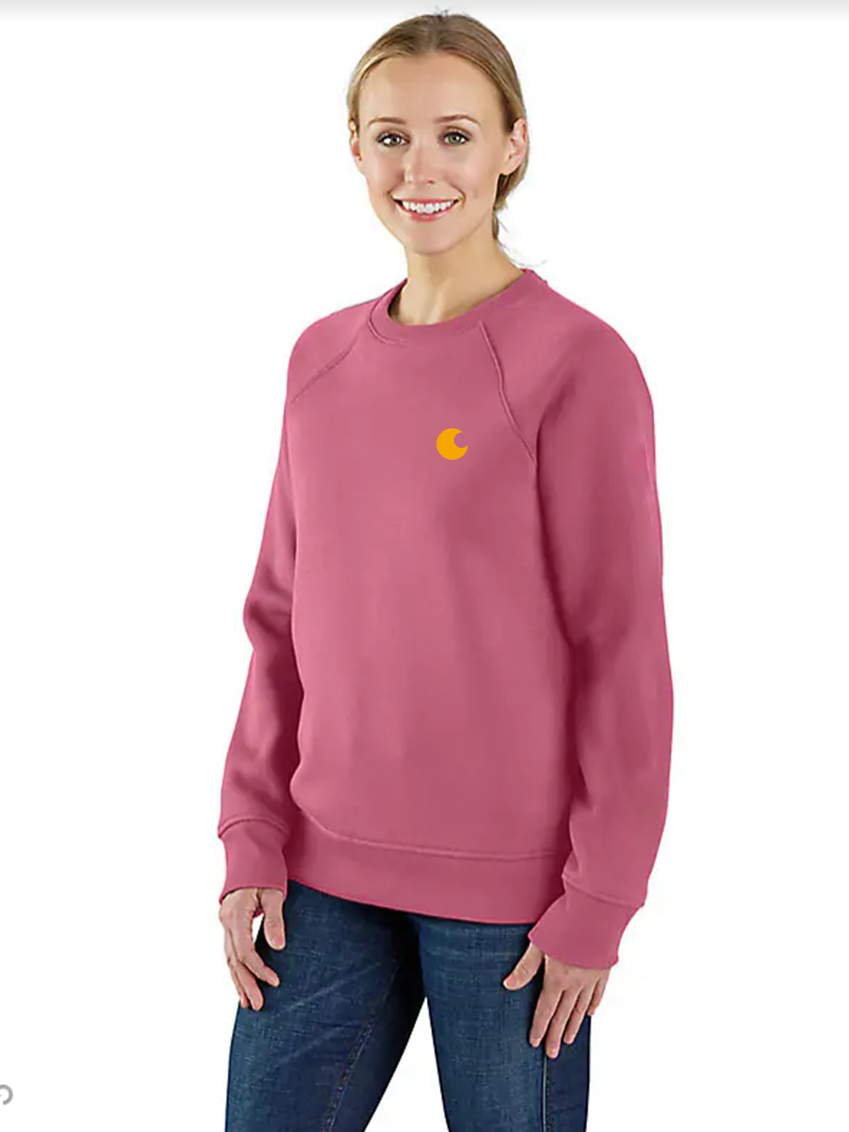 Women's Relaxed Fit Midweight Graphic Crewneck Sweatshirt