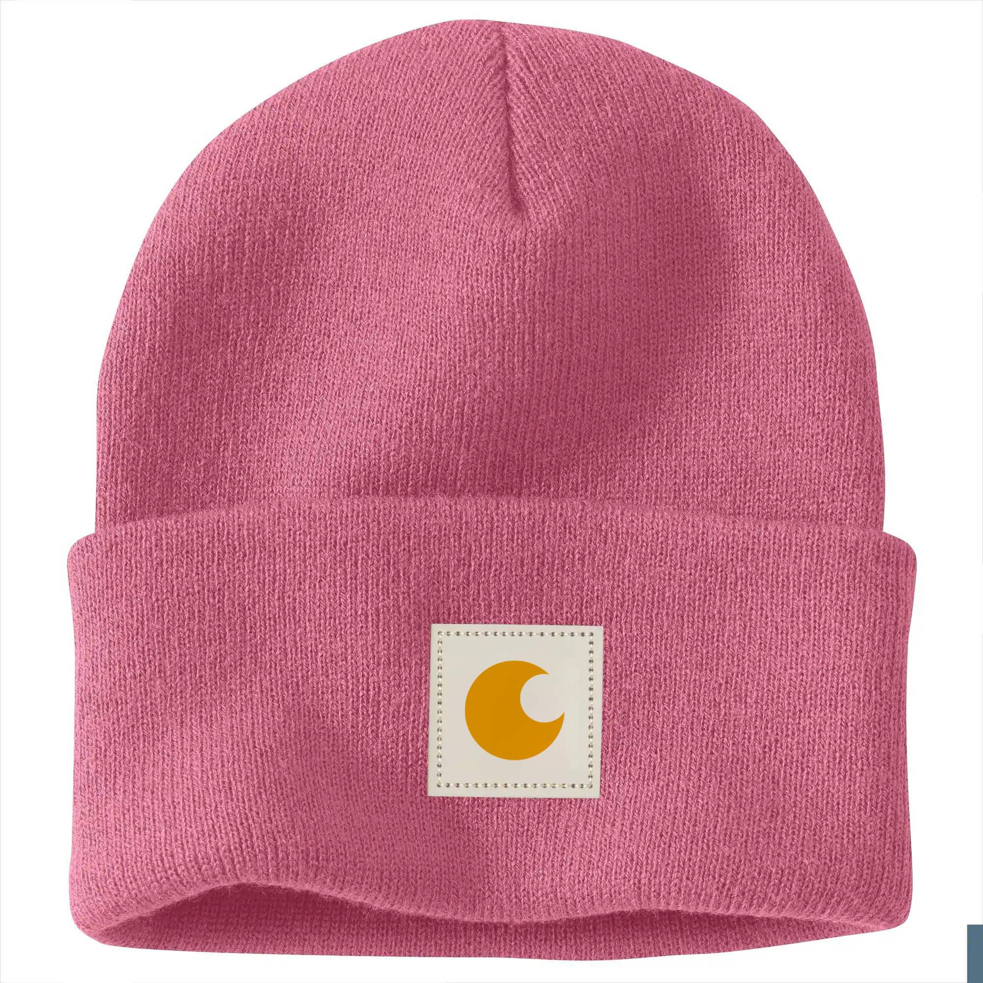 Knit Rubber Patch Beanie