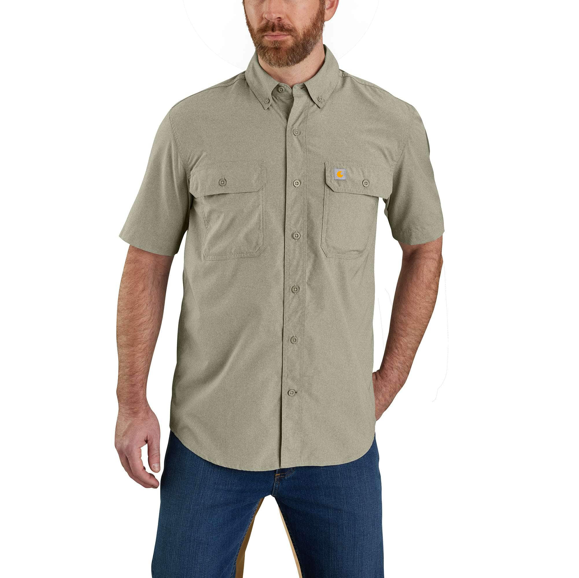 Force Relaxed Fit Lightweight Short-Sleeve Shirt