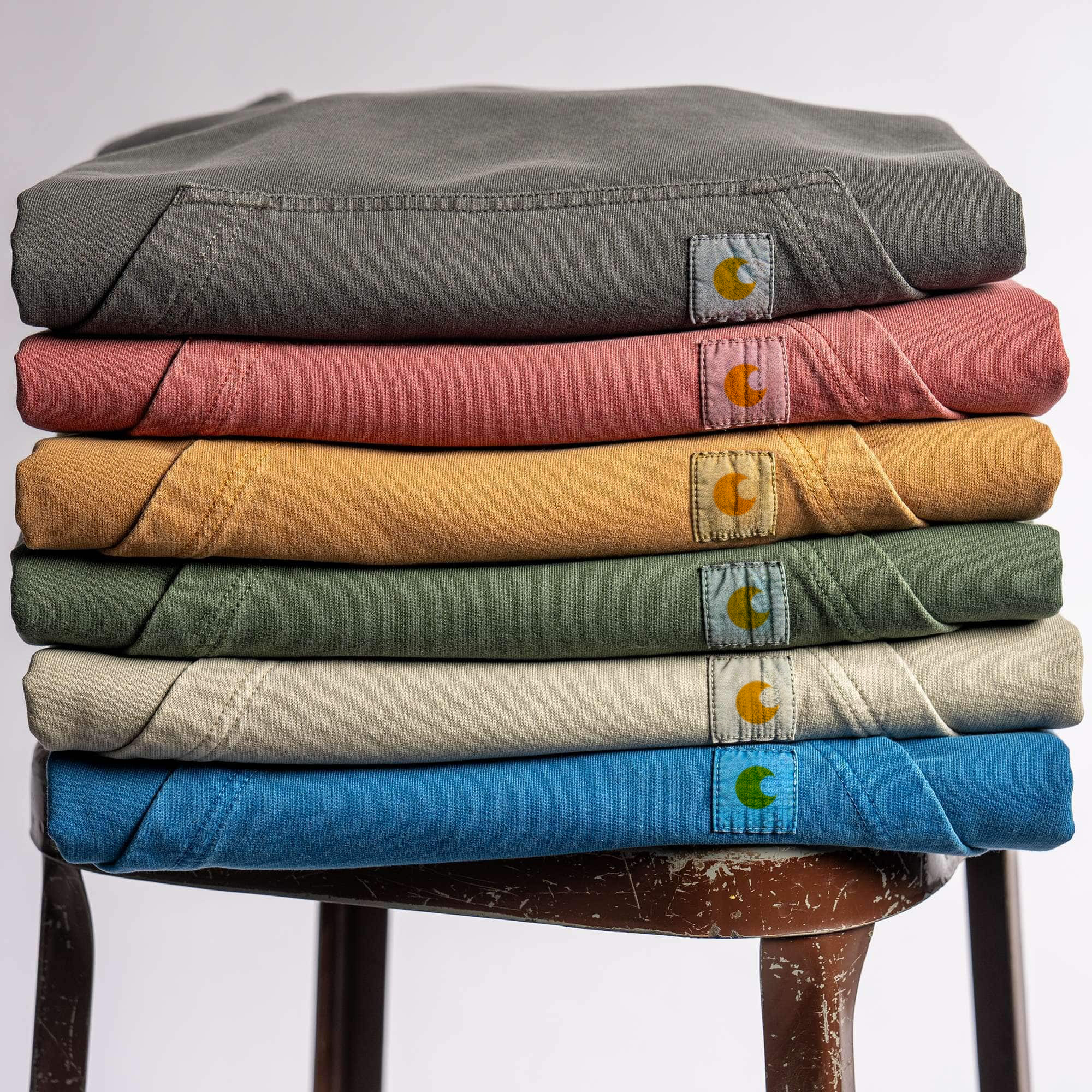 Re-Engineered Relaxed Fit Midweight Garment Dyed French Terry Graphic Sweatshirt