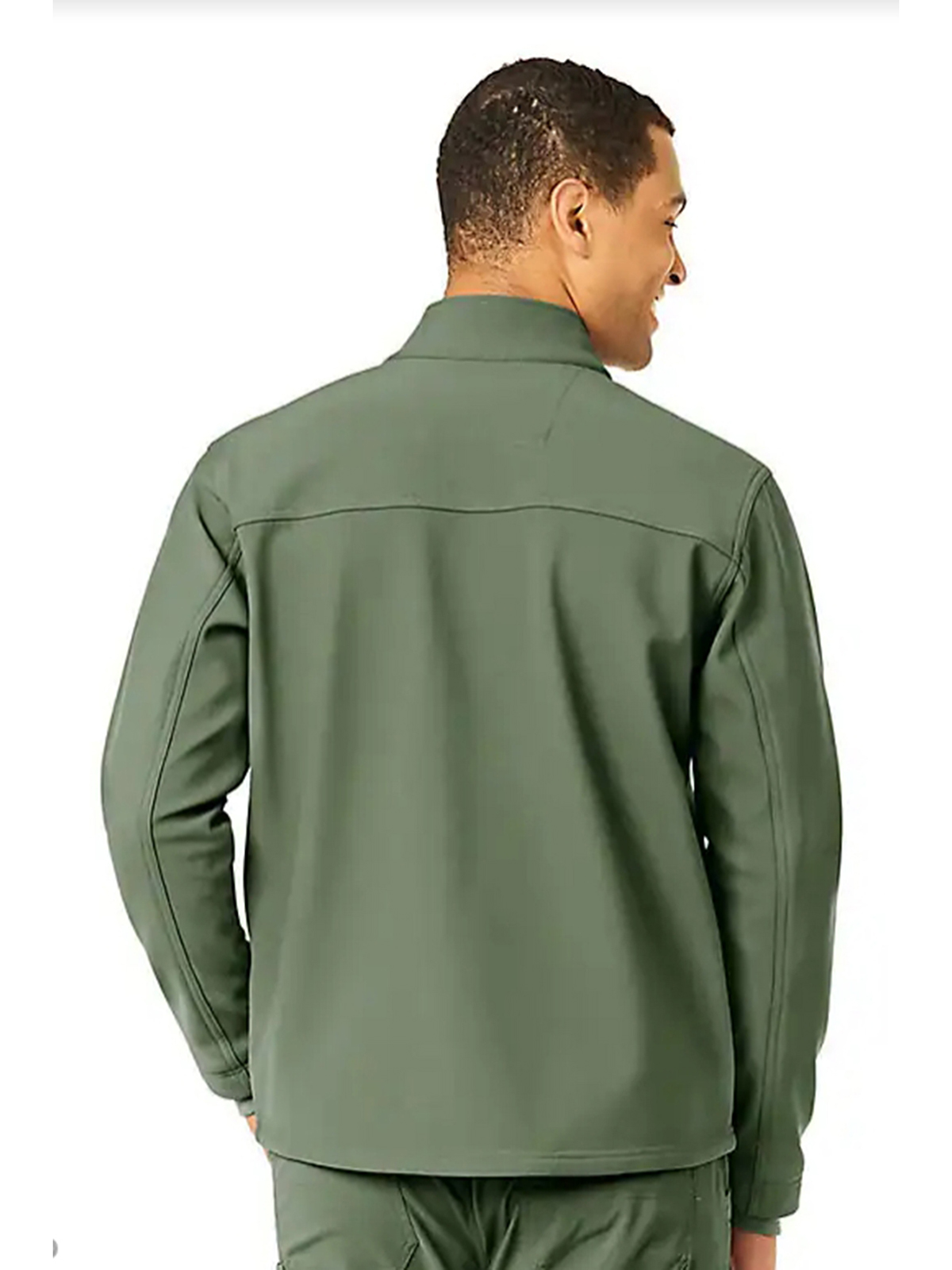 Rugged Flex Peak Bonded Fleece Scrub Jacket