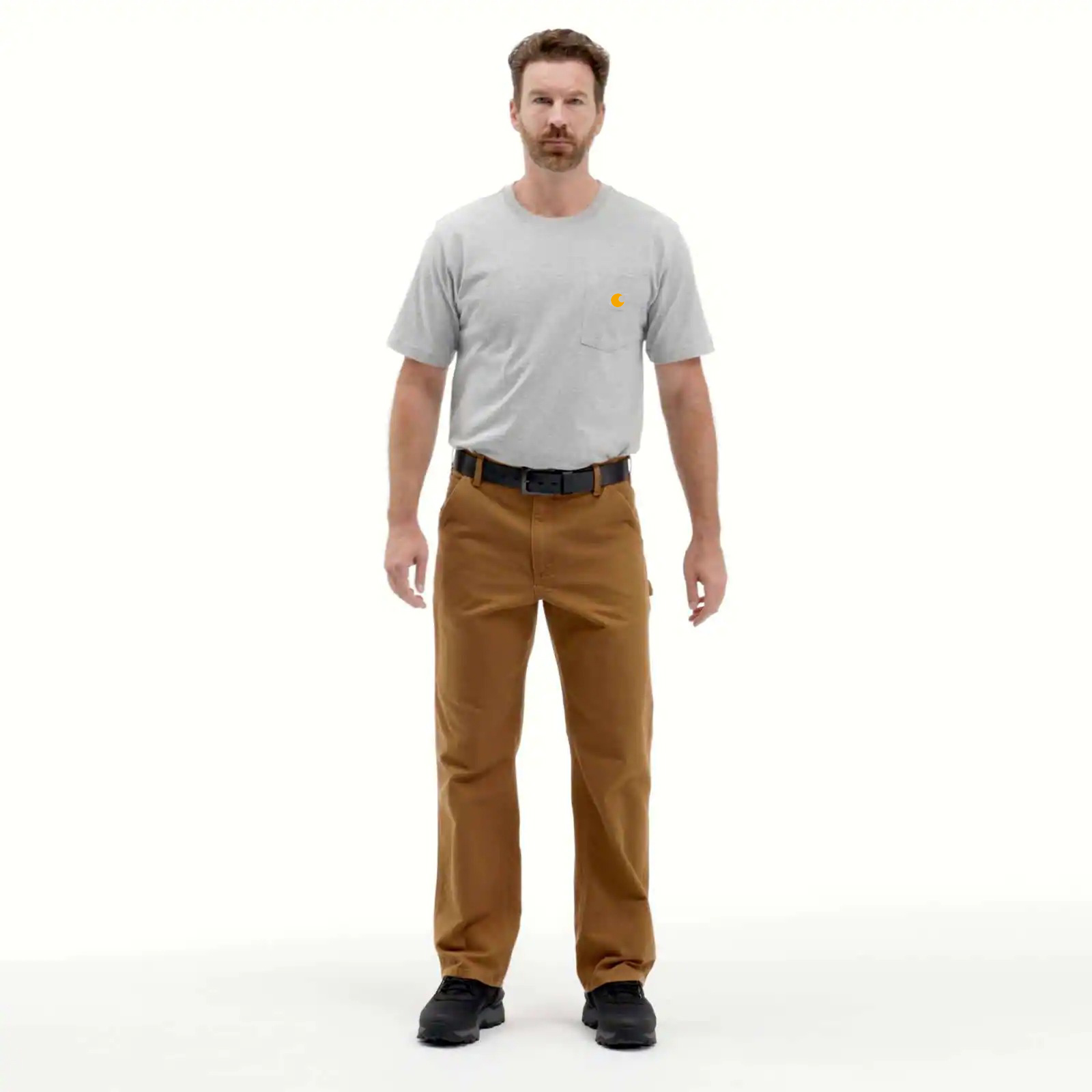 Men's Utility Work Pant - Loose Fit - Washed Duck
