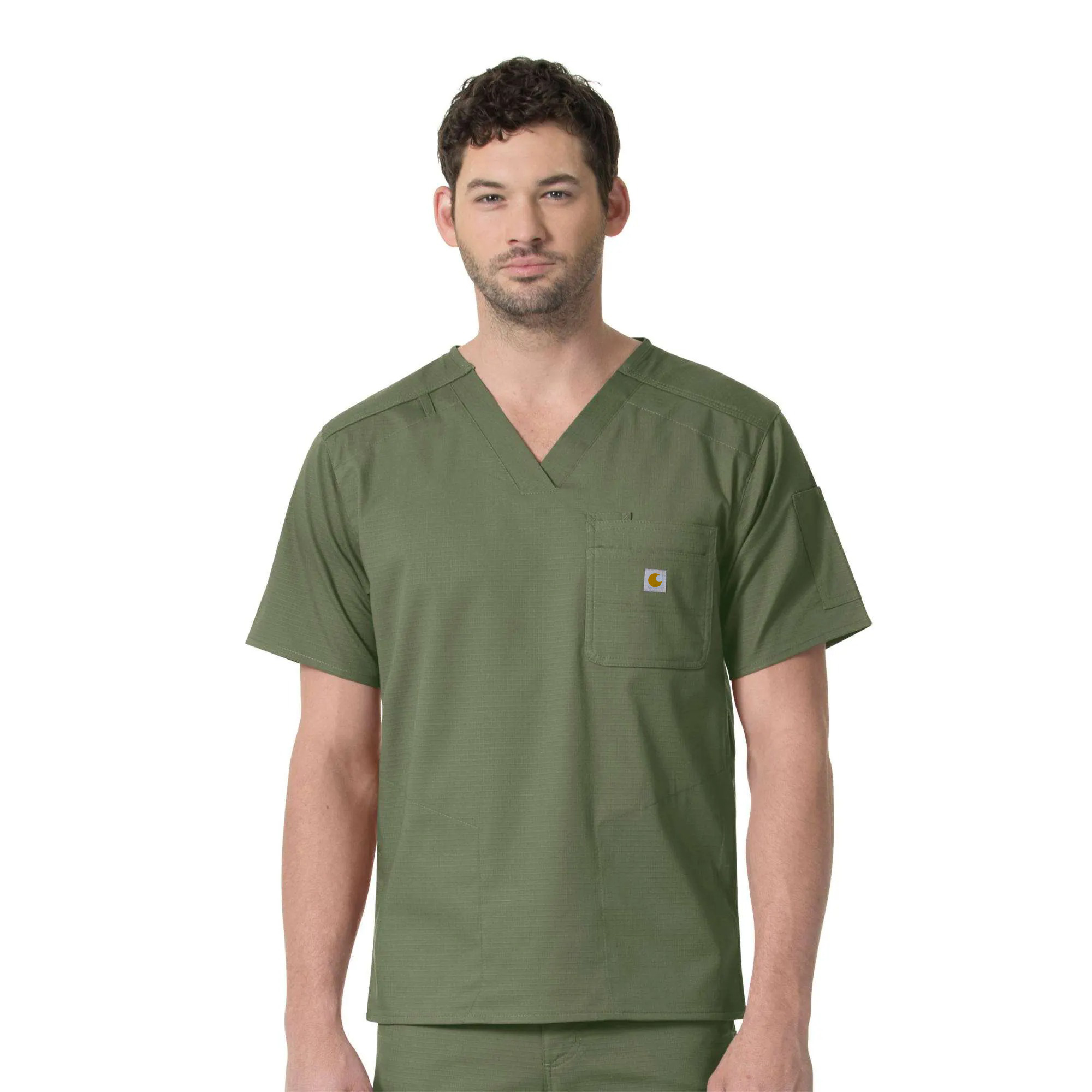 Rugged Flex Ripstop Chest Pocket Scrub Top