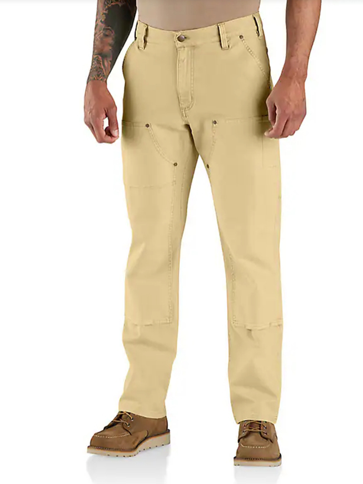 Rugged Flex Relaxed Fit Garment Dyed Duck Double-Front Utility Pant