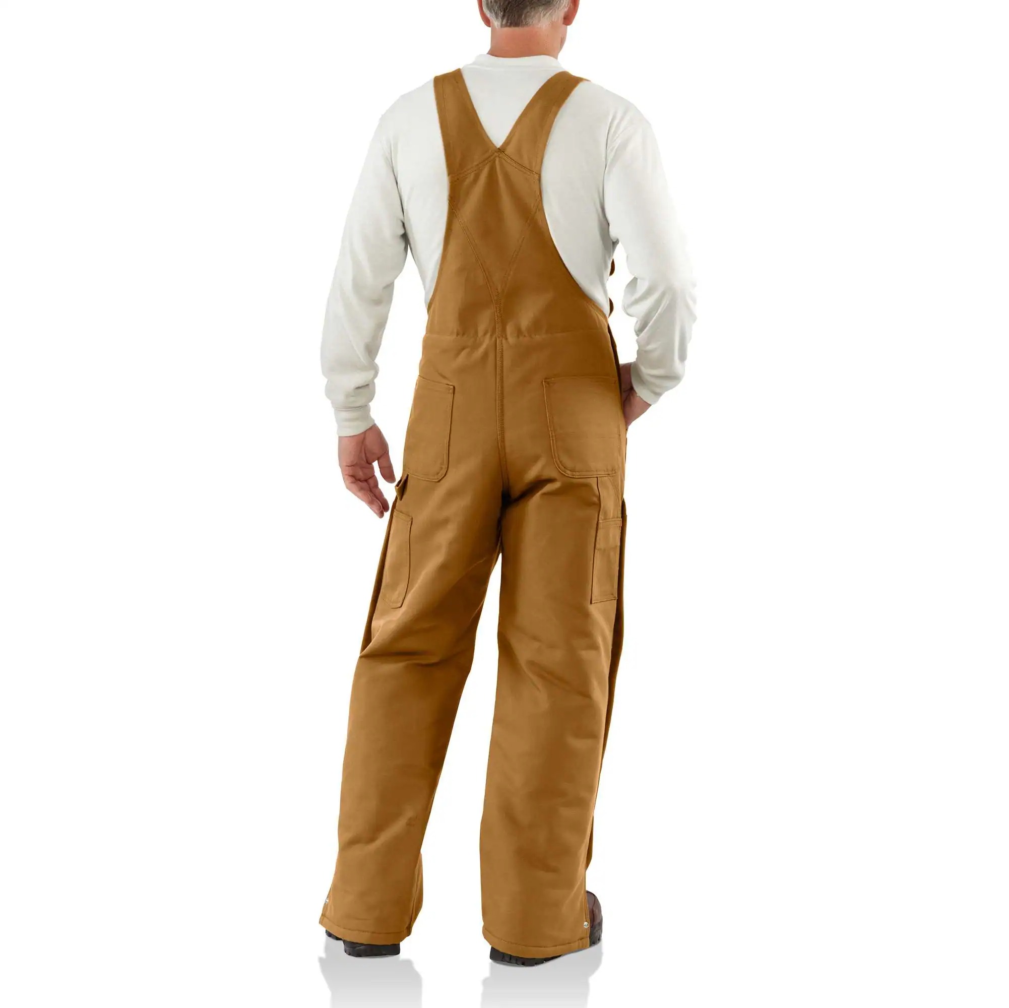 Flame-Resistant Duck Bib Overall/Quilt-Lined - 3 Warmest Rating