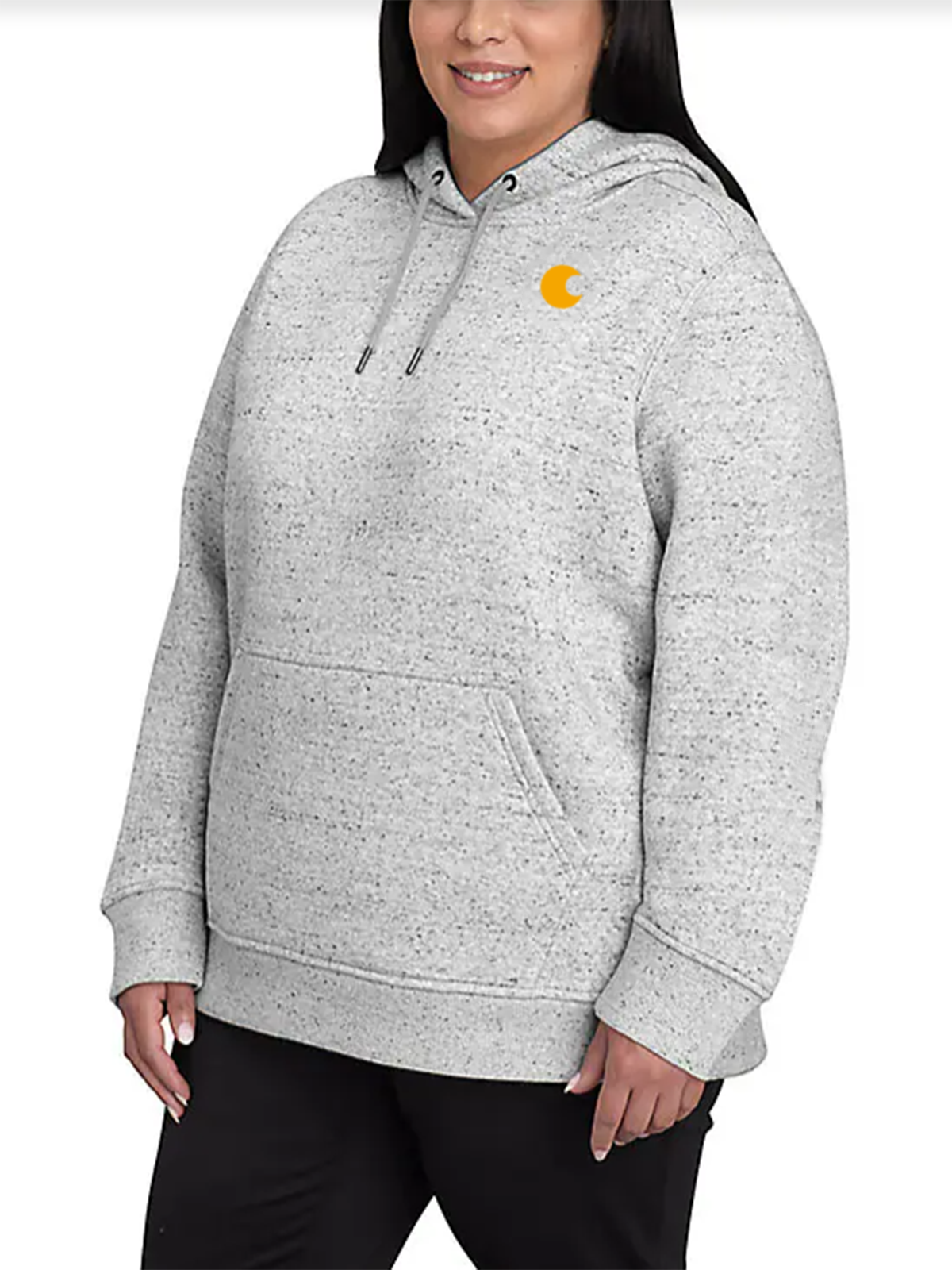 Women's Relaxed Fit Midweight Logo Sleeve Graphic Hoodie