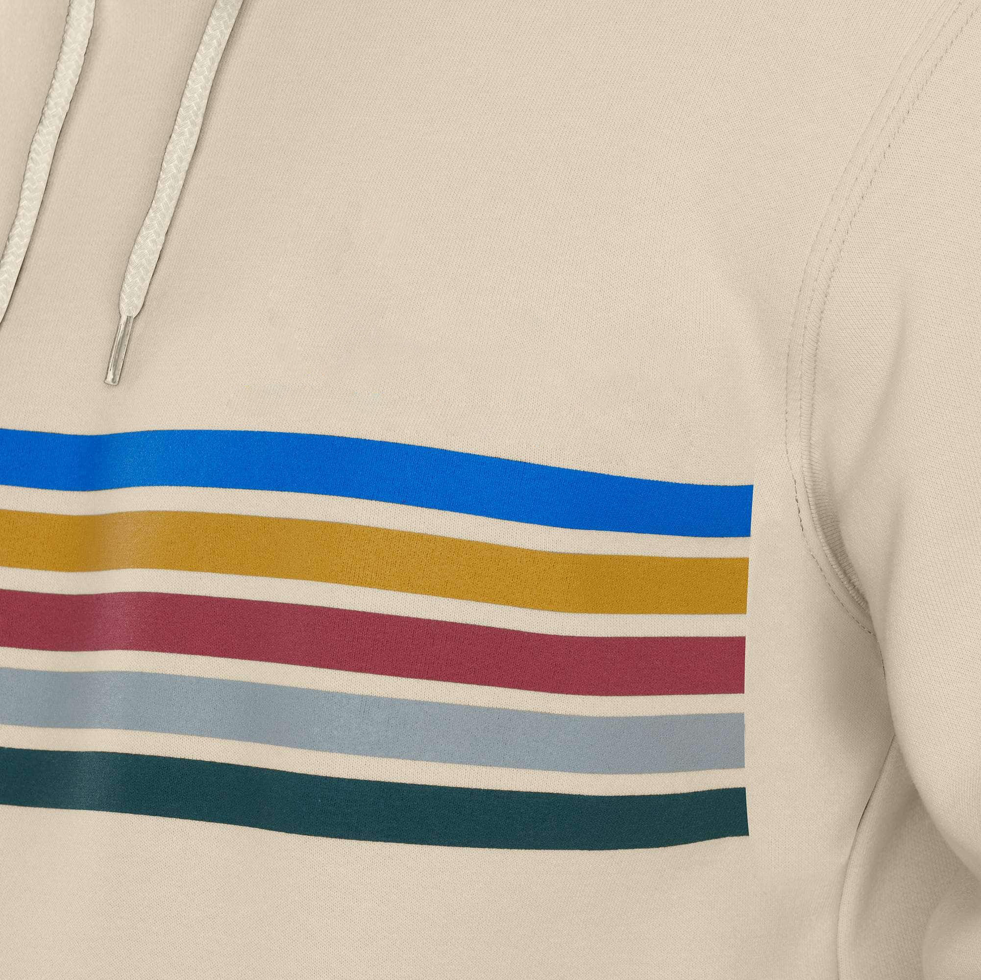 Loose Fit Midweight Stripe Graphic Sweatshirt