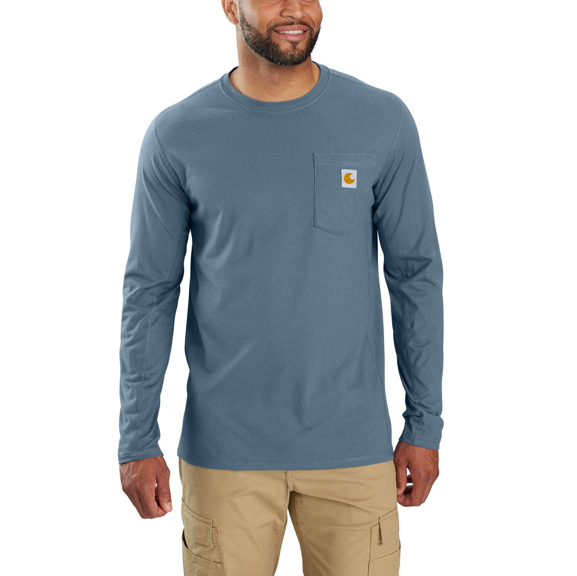 Force Relaxed Fit Long-Sleeve Pocket T-Shirt