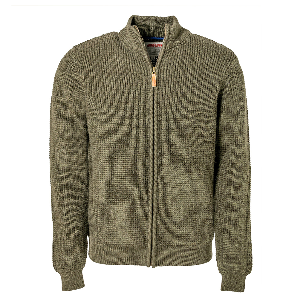 Men’s Full Zip Waffle Knit Jersey