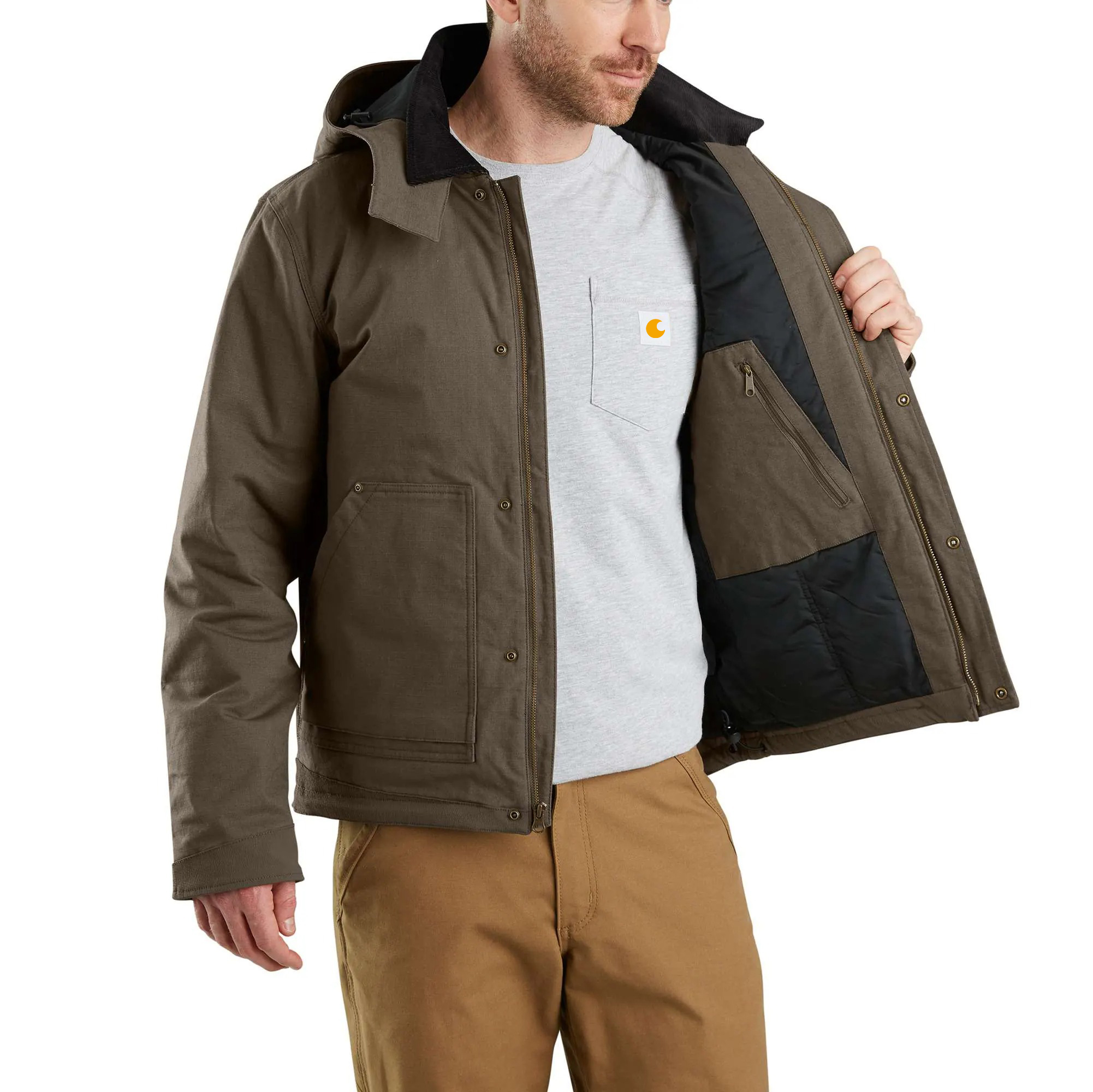 Full Swing Relaxed Fit Ripstop Insulated Jacket - 3 Warmest Rating