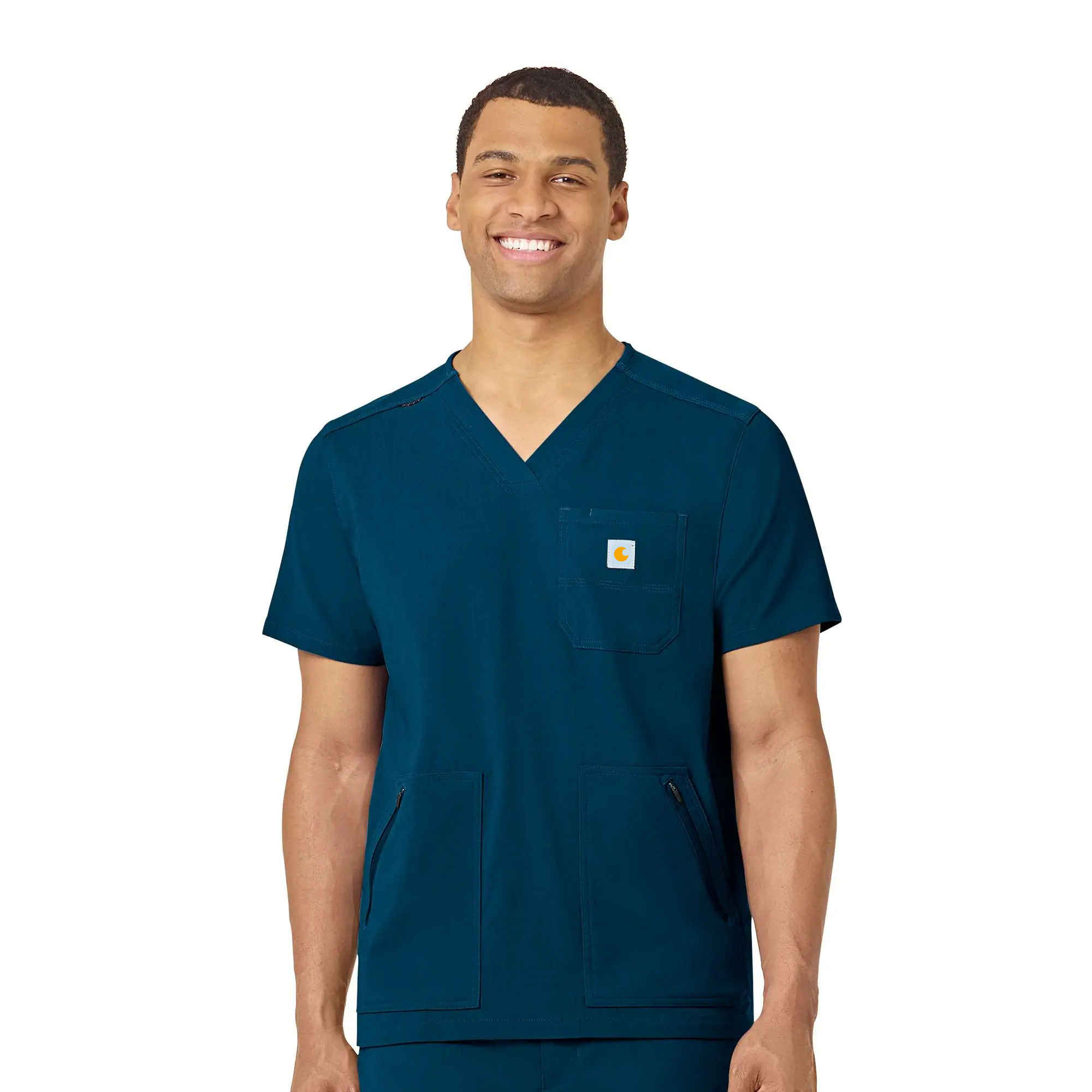 Rugged Flex Peak 5-Pocket V-Neck Scrub Top