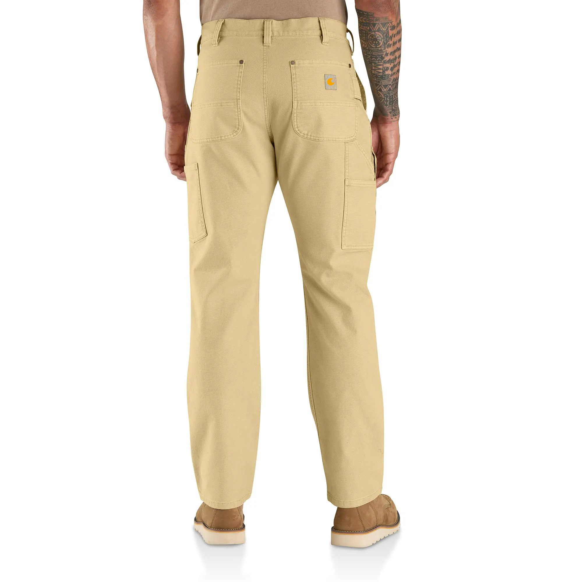 Rugged Flex Relaxed Fit Garment Dyed Duck Double-Front Utility Pant