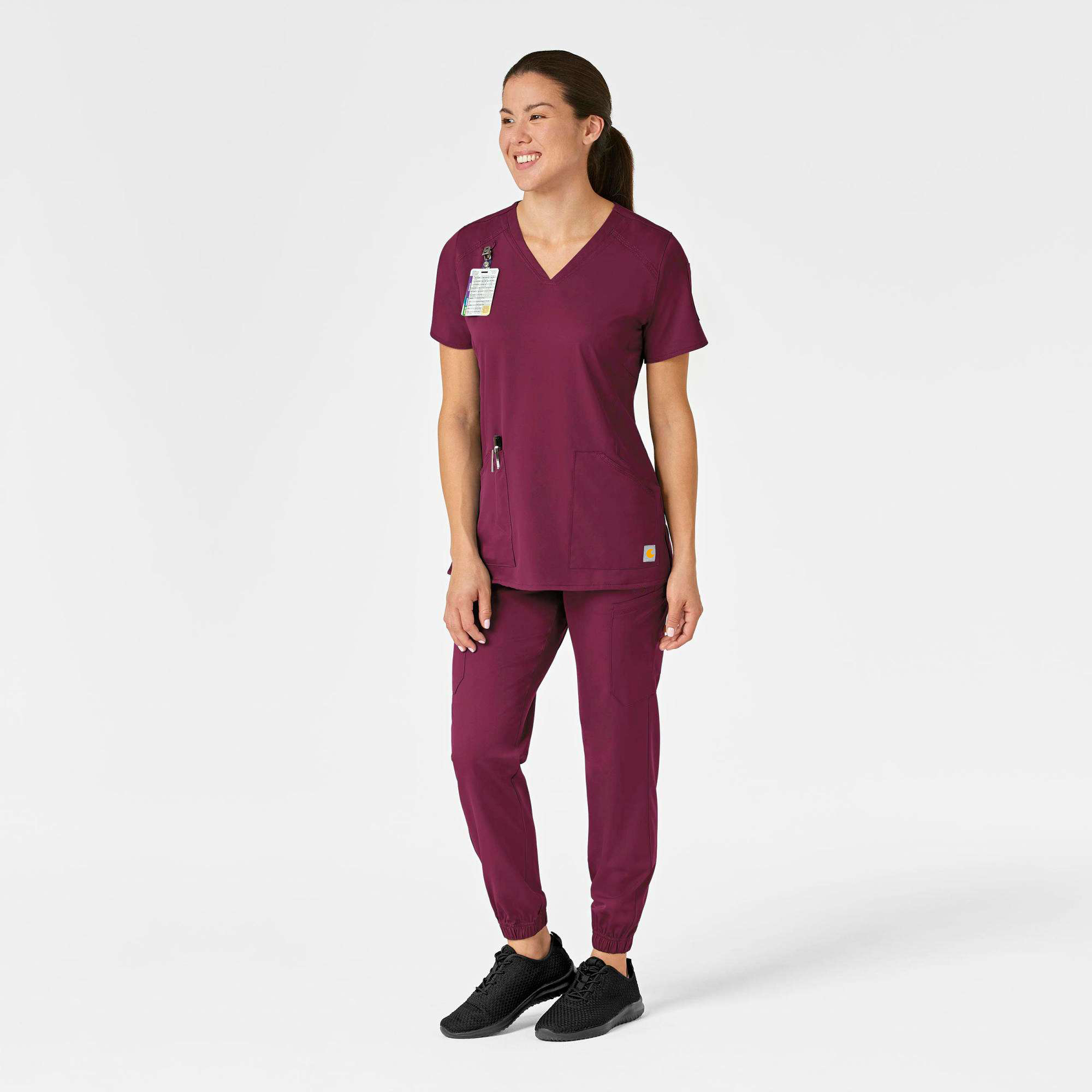 Women's Force Liberty Twill V-Neck Scrub Top