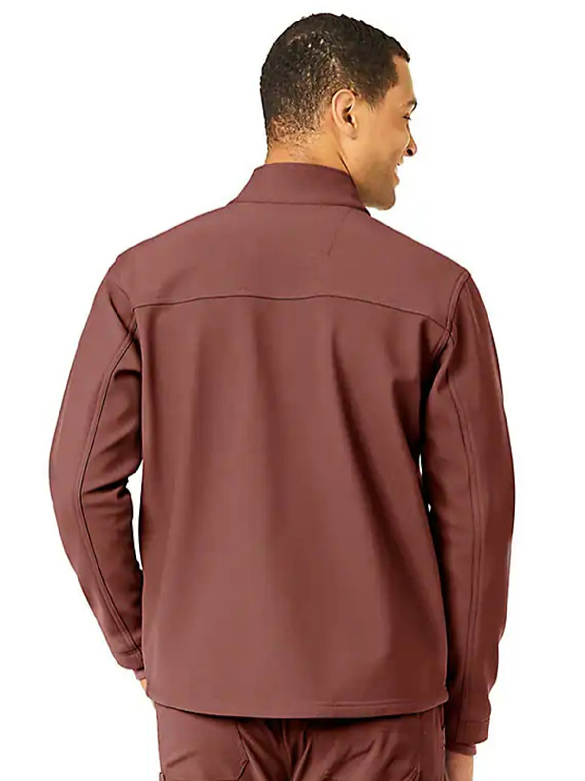 Rugged Flex Peak Bonded Fleece Scrub Jacket
