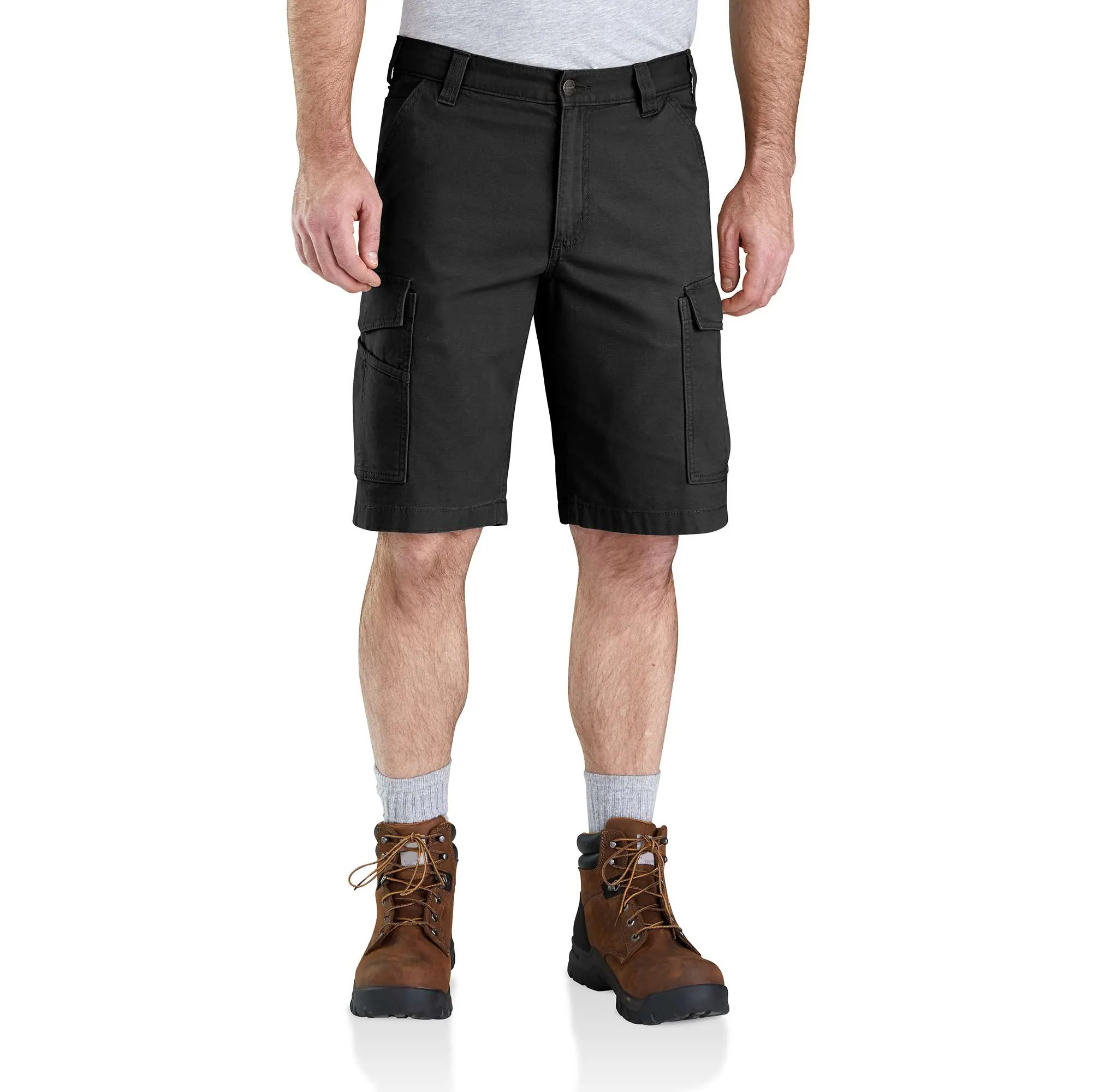 Rugged Flex Relaxed Fit Canvas Cargo Work Short