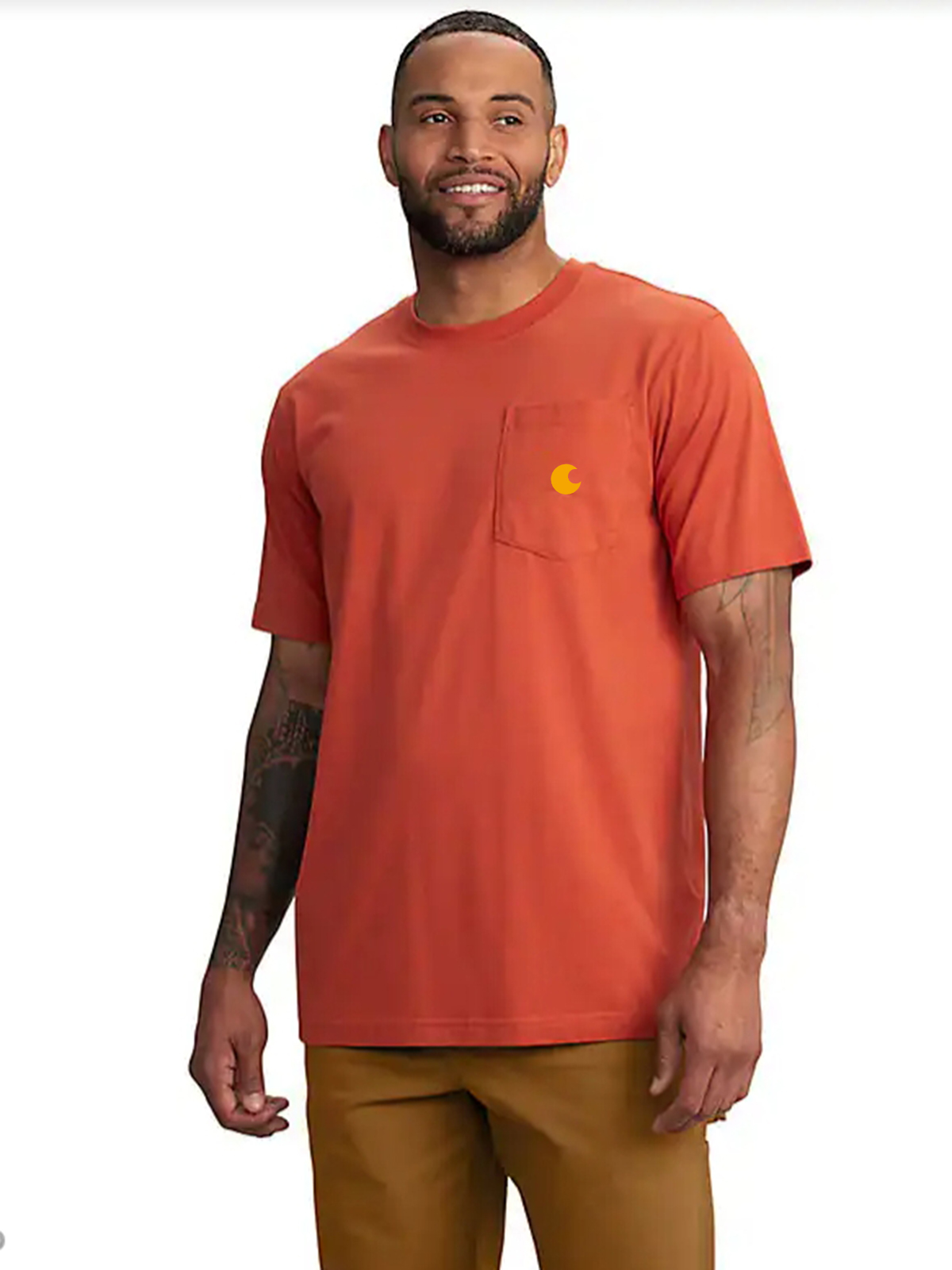 Relaxed Fit Lightweight Short-Sleeve Pocket Railroad Graphic T-Shirt