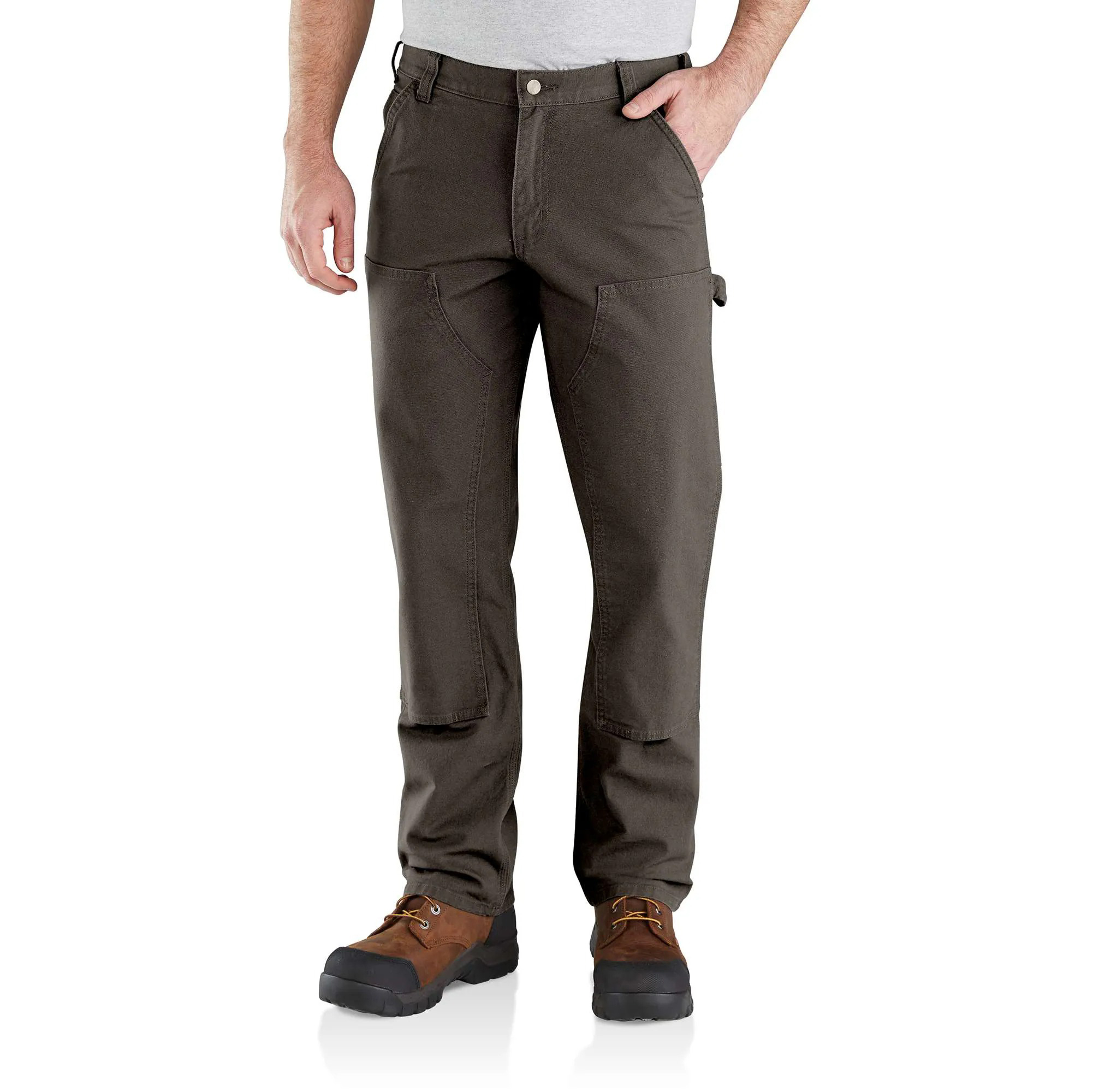 Men's Utility Double-Knee Work Pant - Relaxed Fit - Rugged Flex - Duck