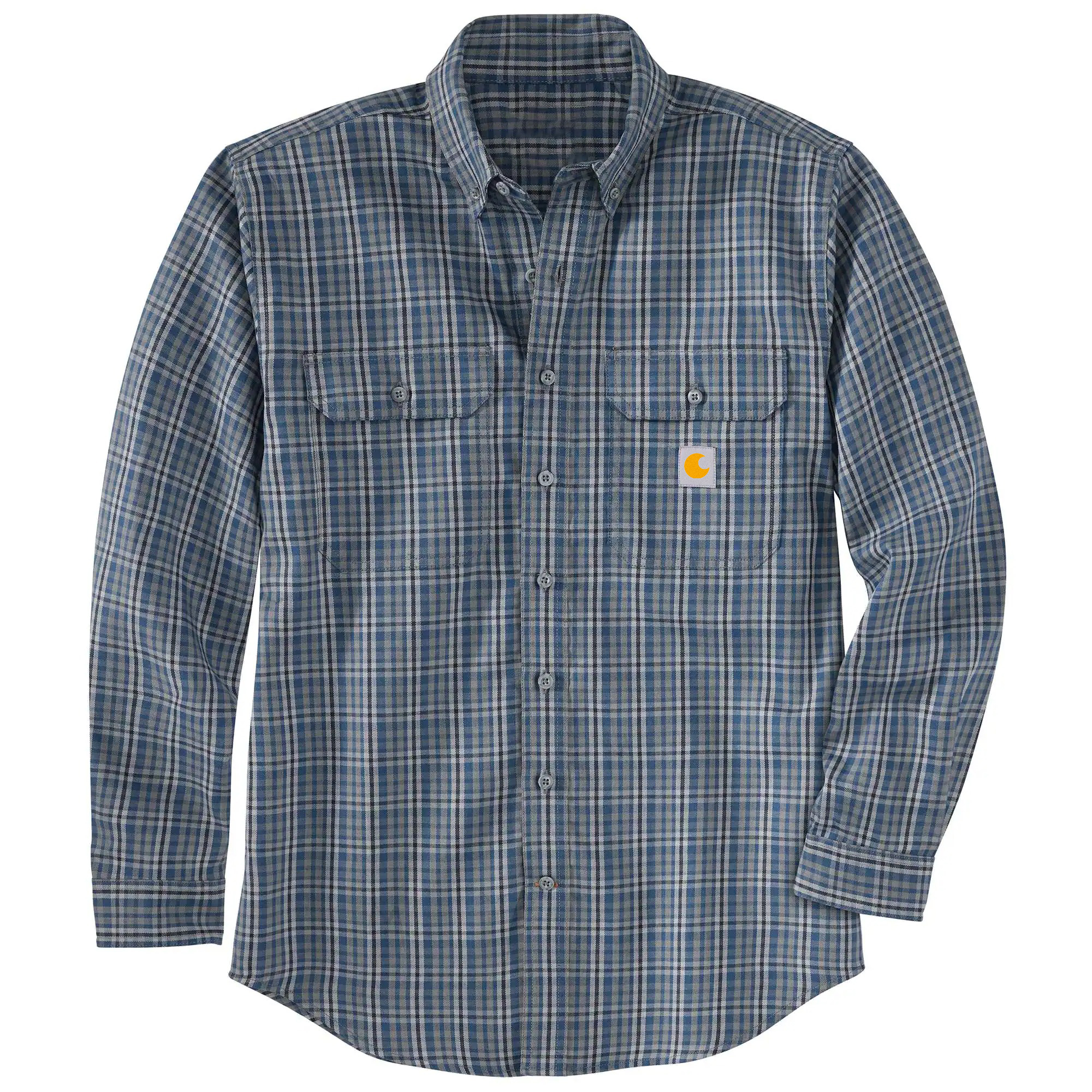 Flame Resistant Force Rugged Flex Loose Fit Twill Long-Sleeve Plaid Shirt