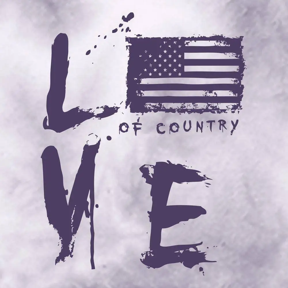 Women's Love of Country Hoodie - Purple Haze Wash