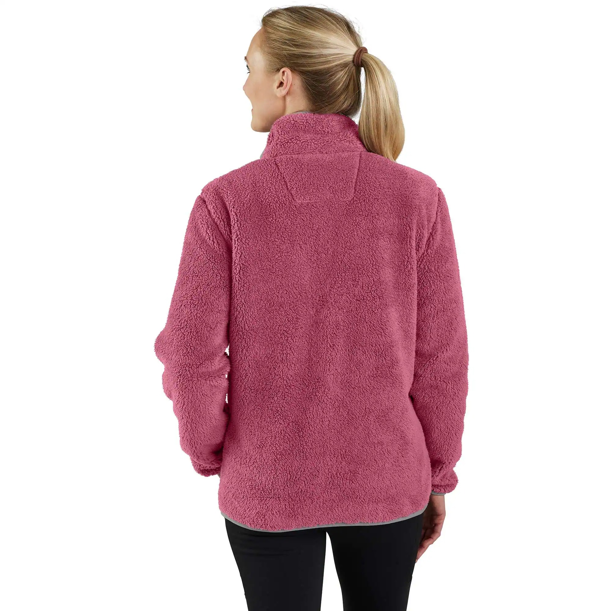 Women's Loose Fit Fleece Pullover - 3 Warmest Rating