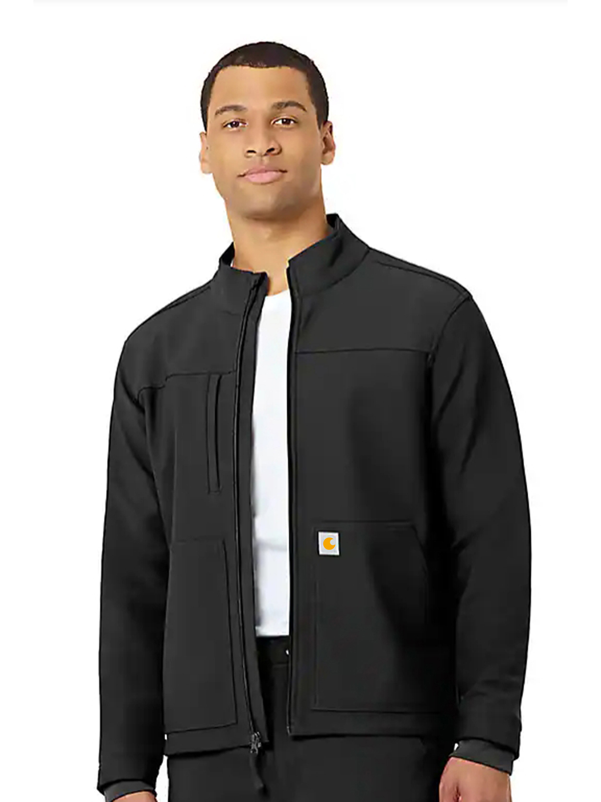 Rugged Flex Peak Bonded Fleece Scrub Jacket