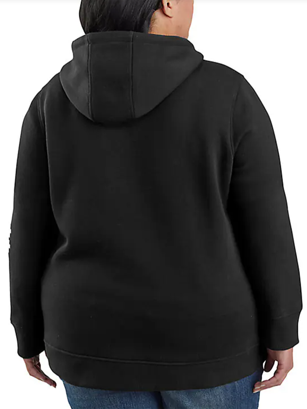 Women's Relaxed Fit Midweight Logo Sleeve Graphic Hoodie