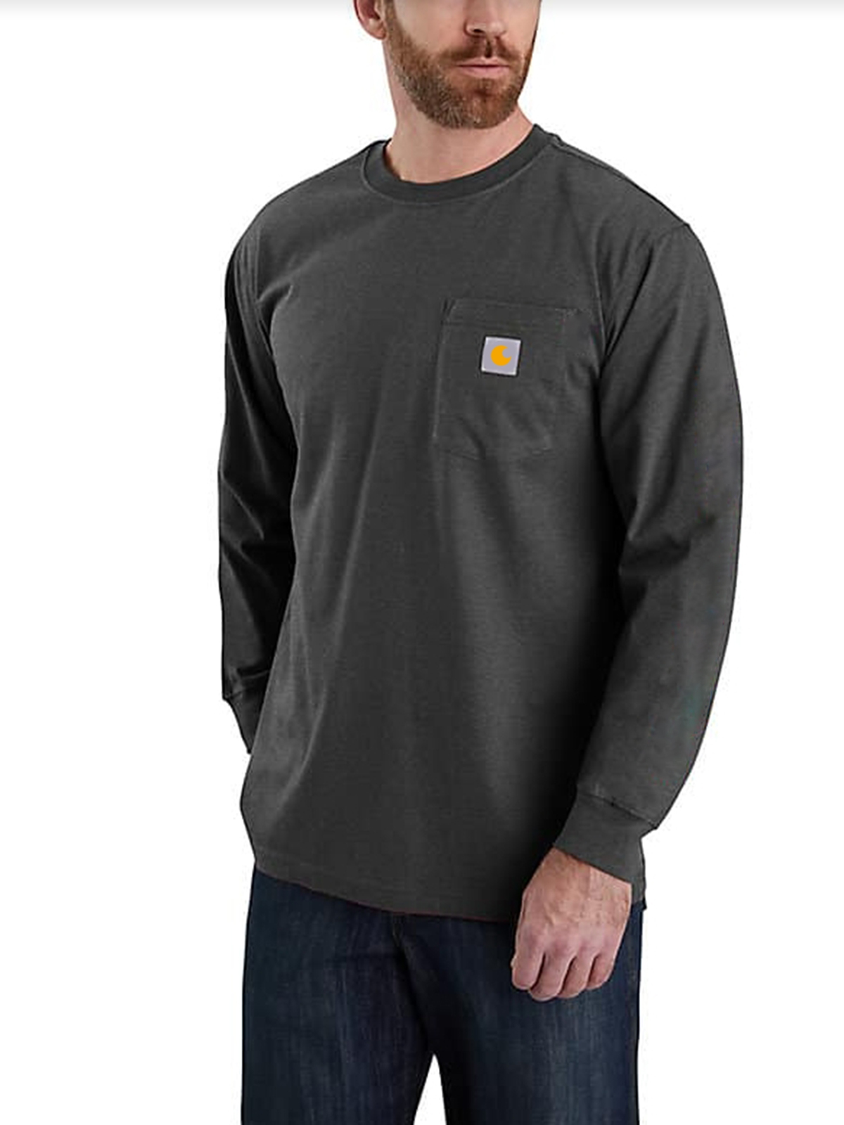 Flame Resistant Carhartt Force Loose Fit Midweight Long-Sleeve Logo Graphic T-Shirt