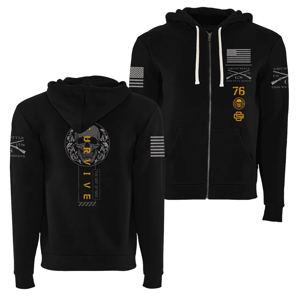 I Survive Full-Zip Hoodie - Black