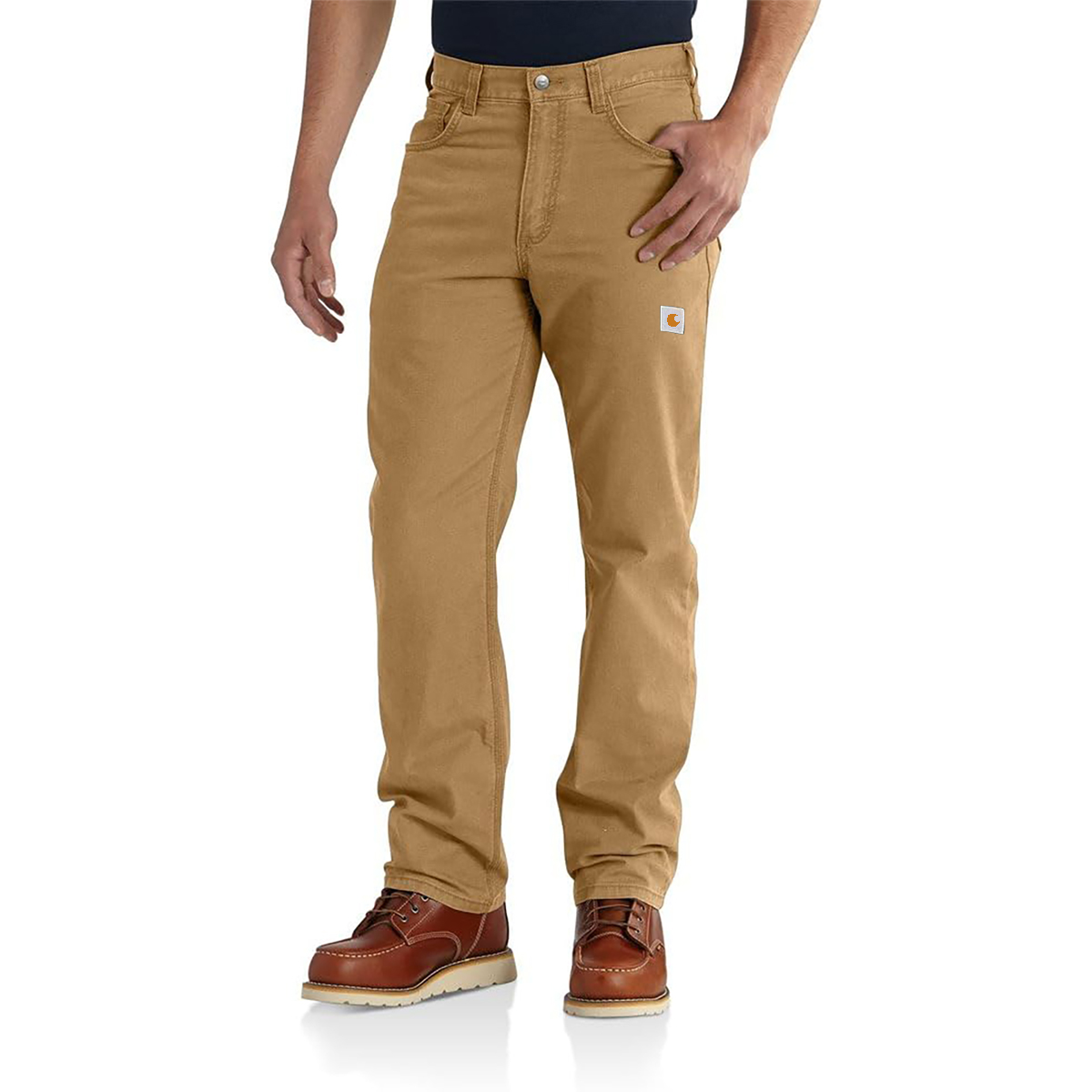 Men's Rugged Flex Relaxed Fit Canvas 5-Pocket Work Pant