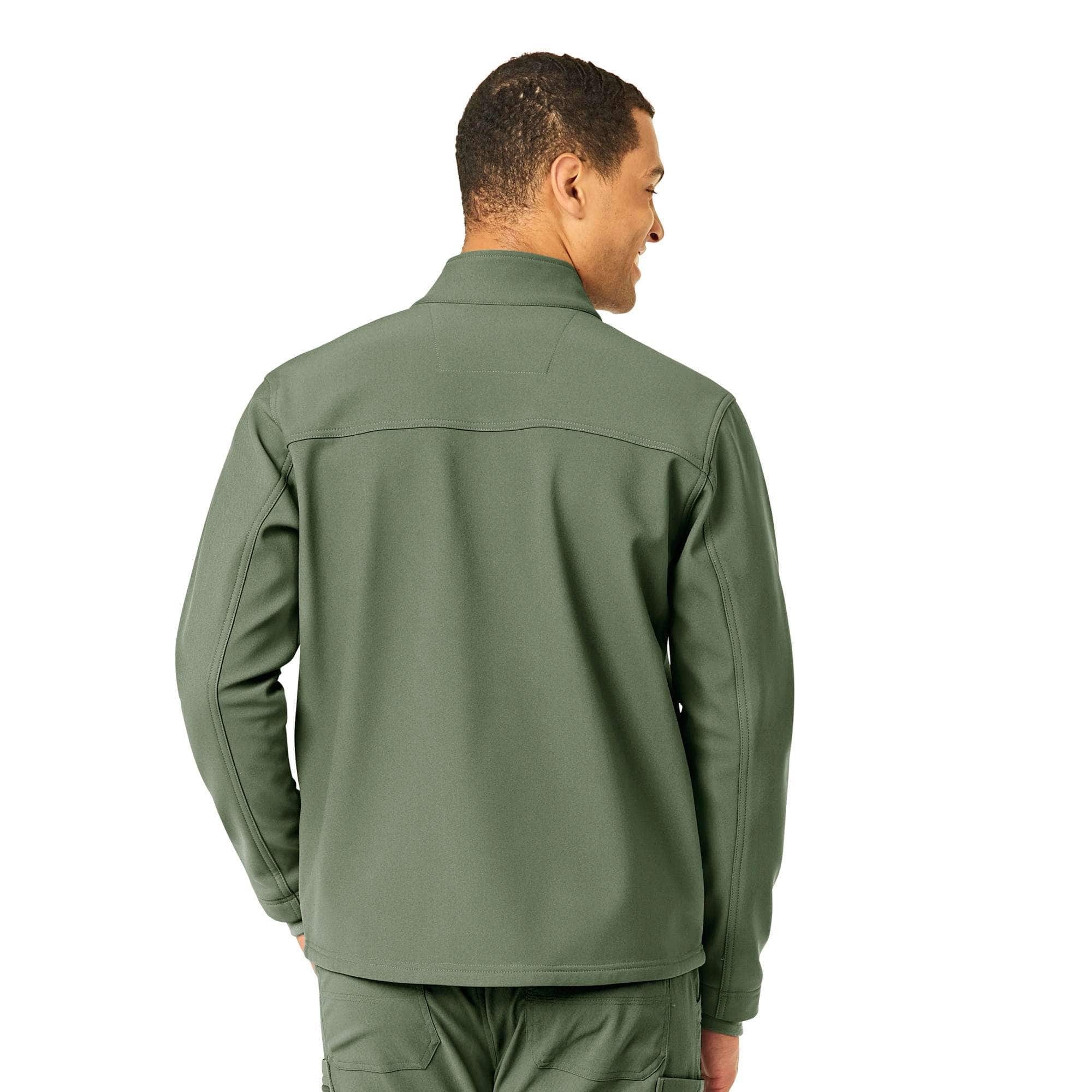 Rugged Flex Peak Bonded Fleece Scrub Jacket