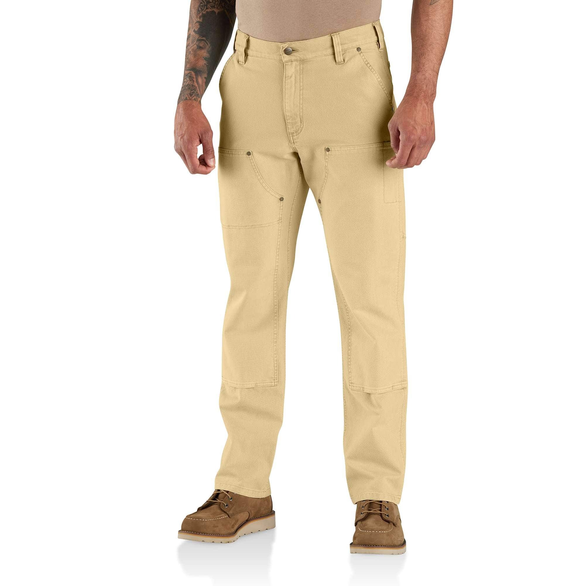 Rugged Flex Relaxed Fit Garment Dyed Duck Double-Front Utility Pant