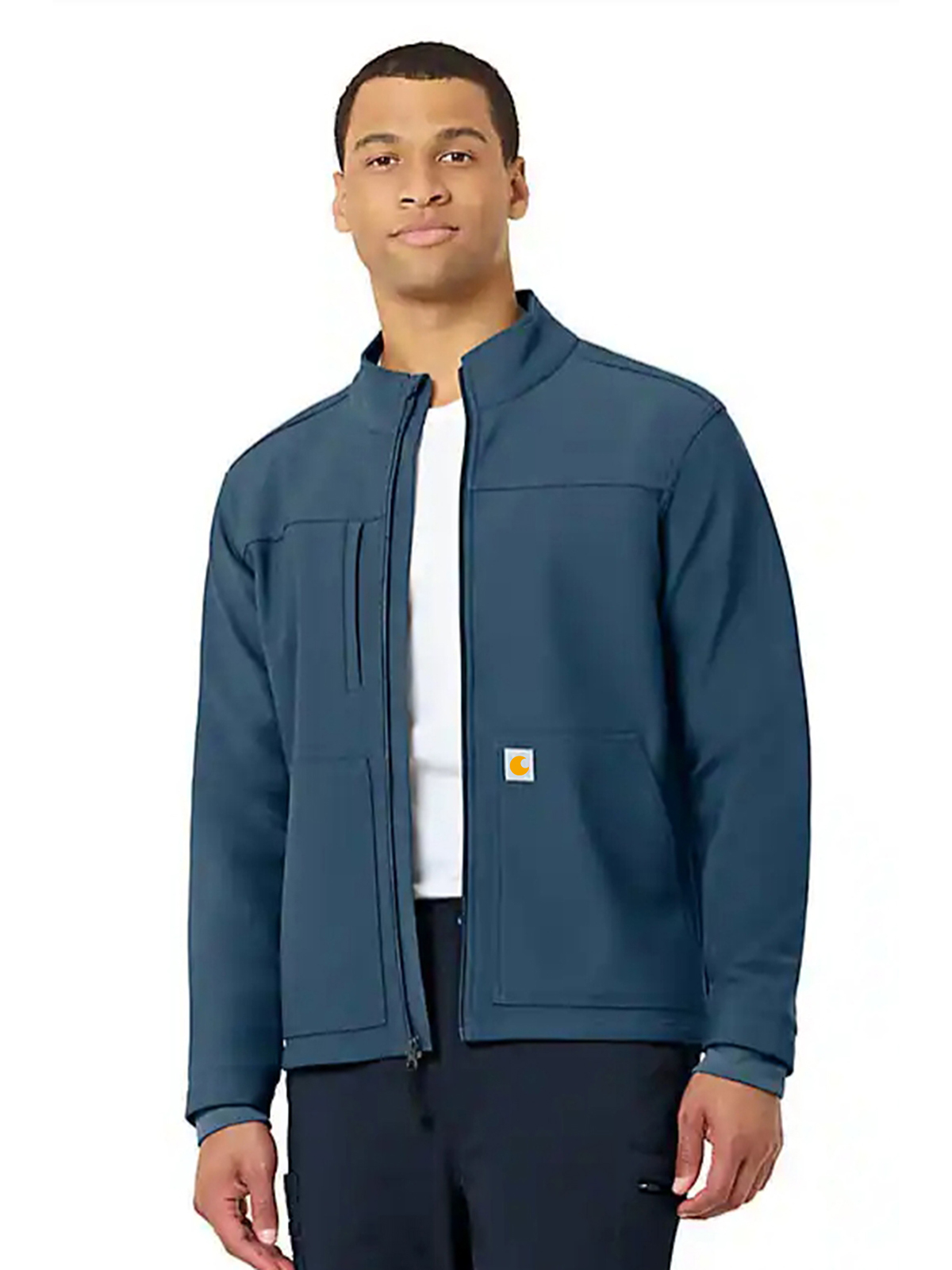 Rugged Flex Peak Bonded Fleece Scrub Jacket