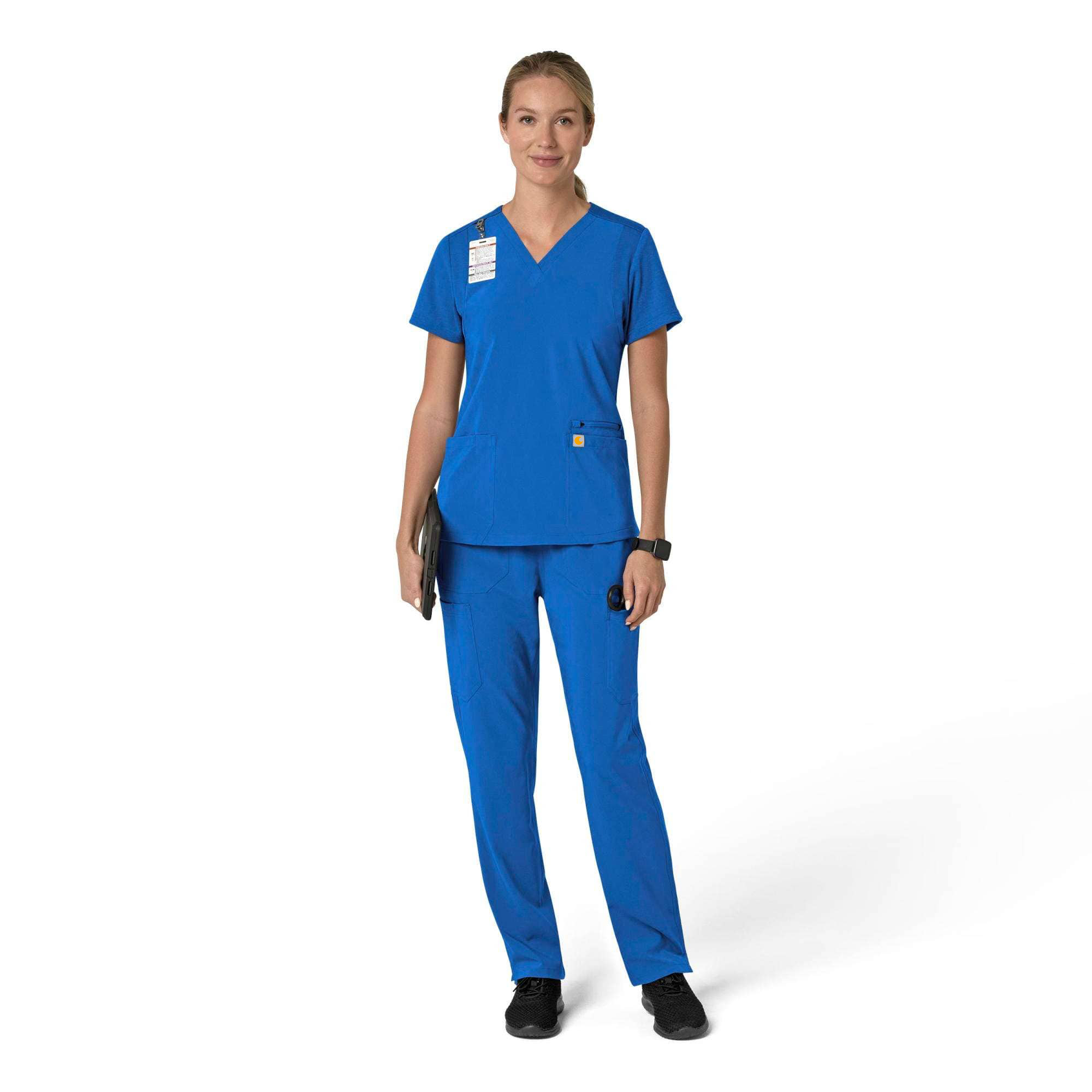 Women's Force Cross-Flex Flex Panel V-Neck Scrub Top