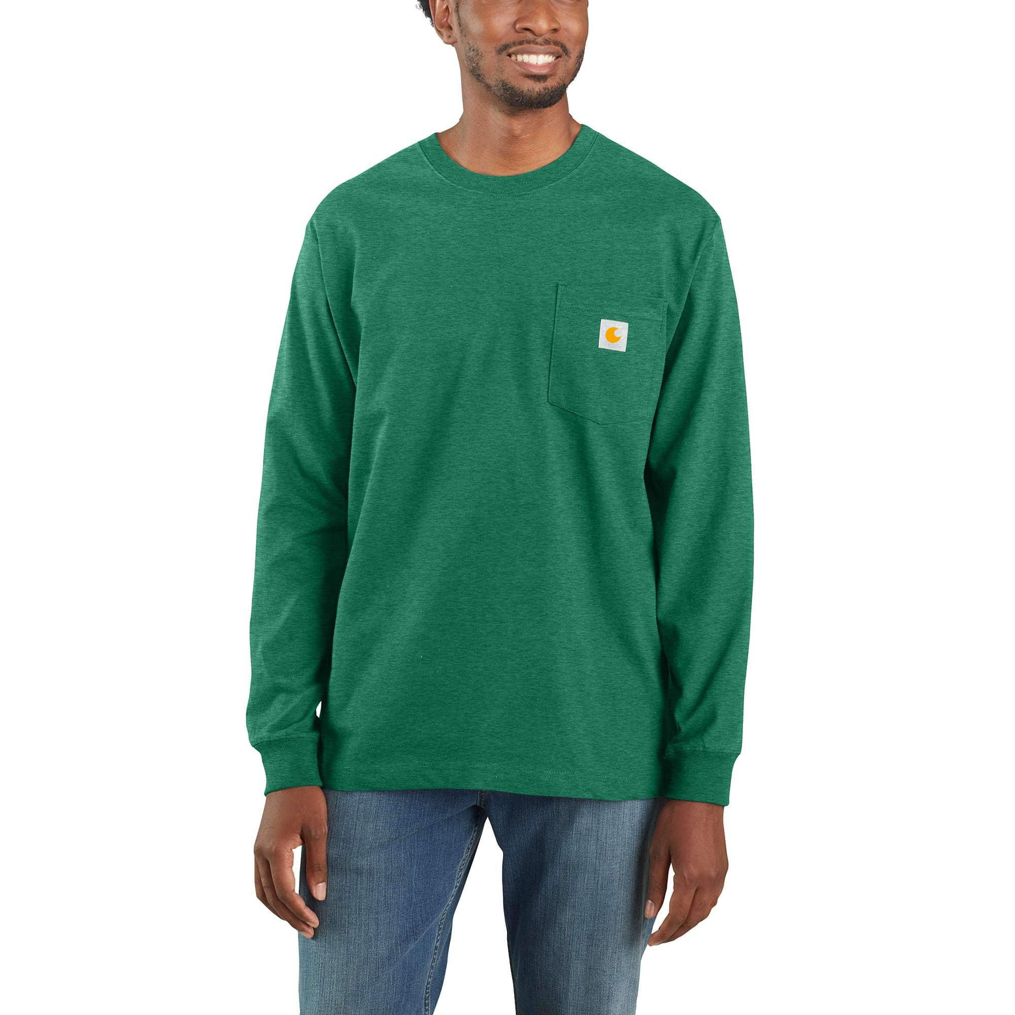 Loose Fit Heavyweight Long-Sleeve Pocket T-Shirt