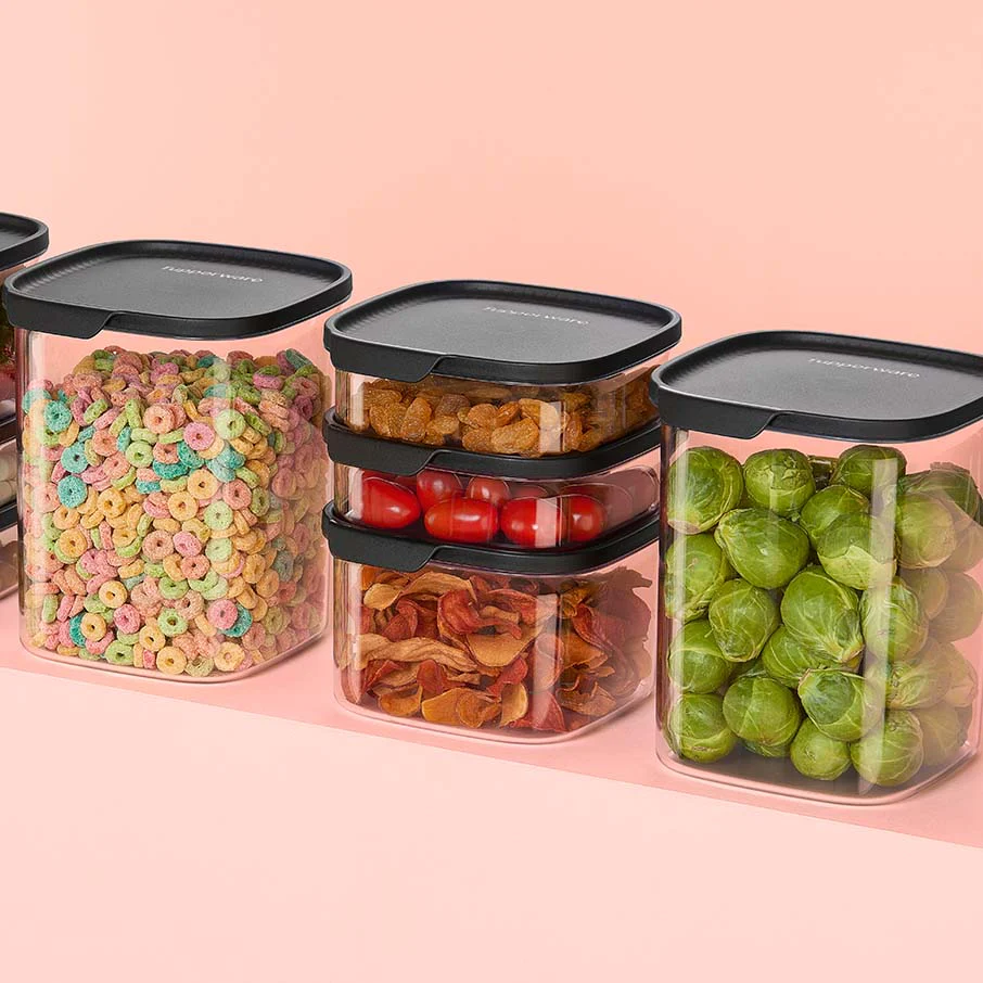 TUPPERWARE ULTRA CLEAR® SQUARE 5-PC. SET