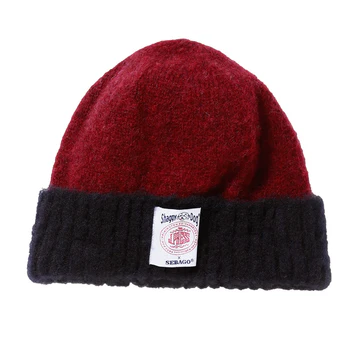 J. Press Shaggy Dog Hat Bordeaux/Blue