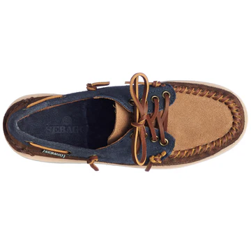 Cayuga Woman Navy Blue & Cognac & Dark Brown