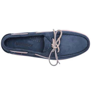 Docksides Portland Nubuk Navy Blue & Pink